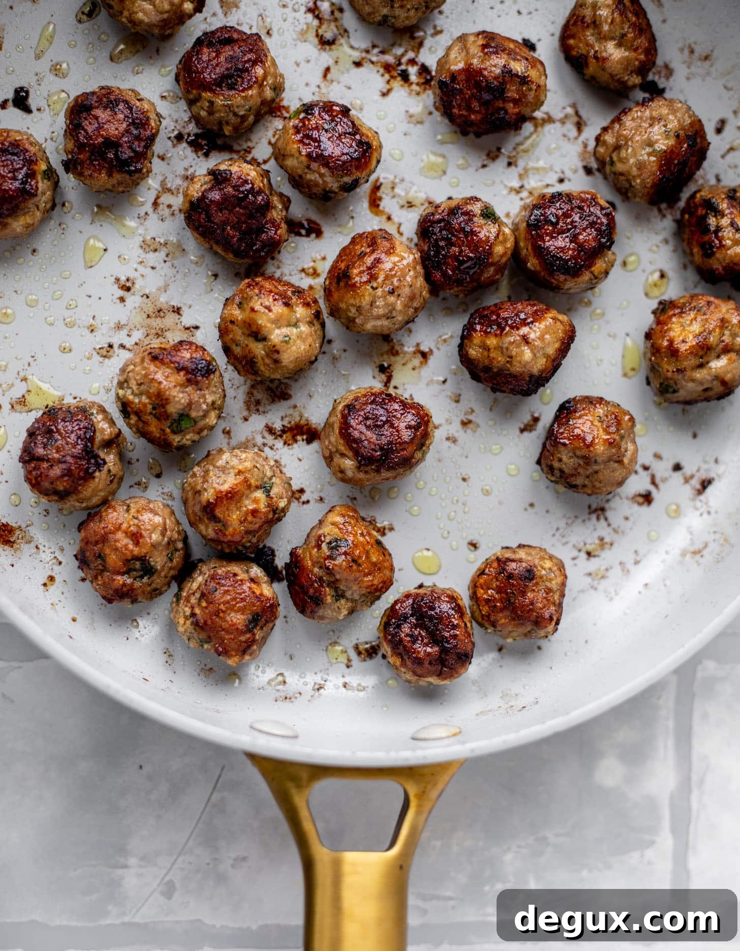 Chicken Meatball Pitas with Roasted Red Pepper Whipped Feta Recipe 3 chicken meatballs