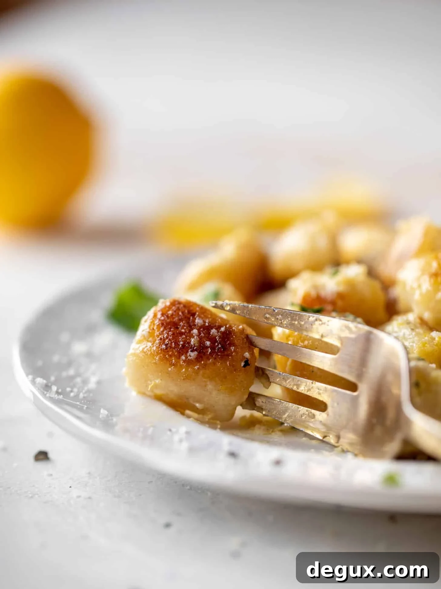 15 minute lemon parmesan cauliflower gnocchi