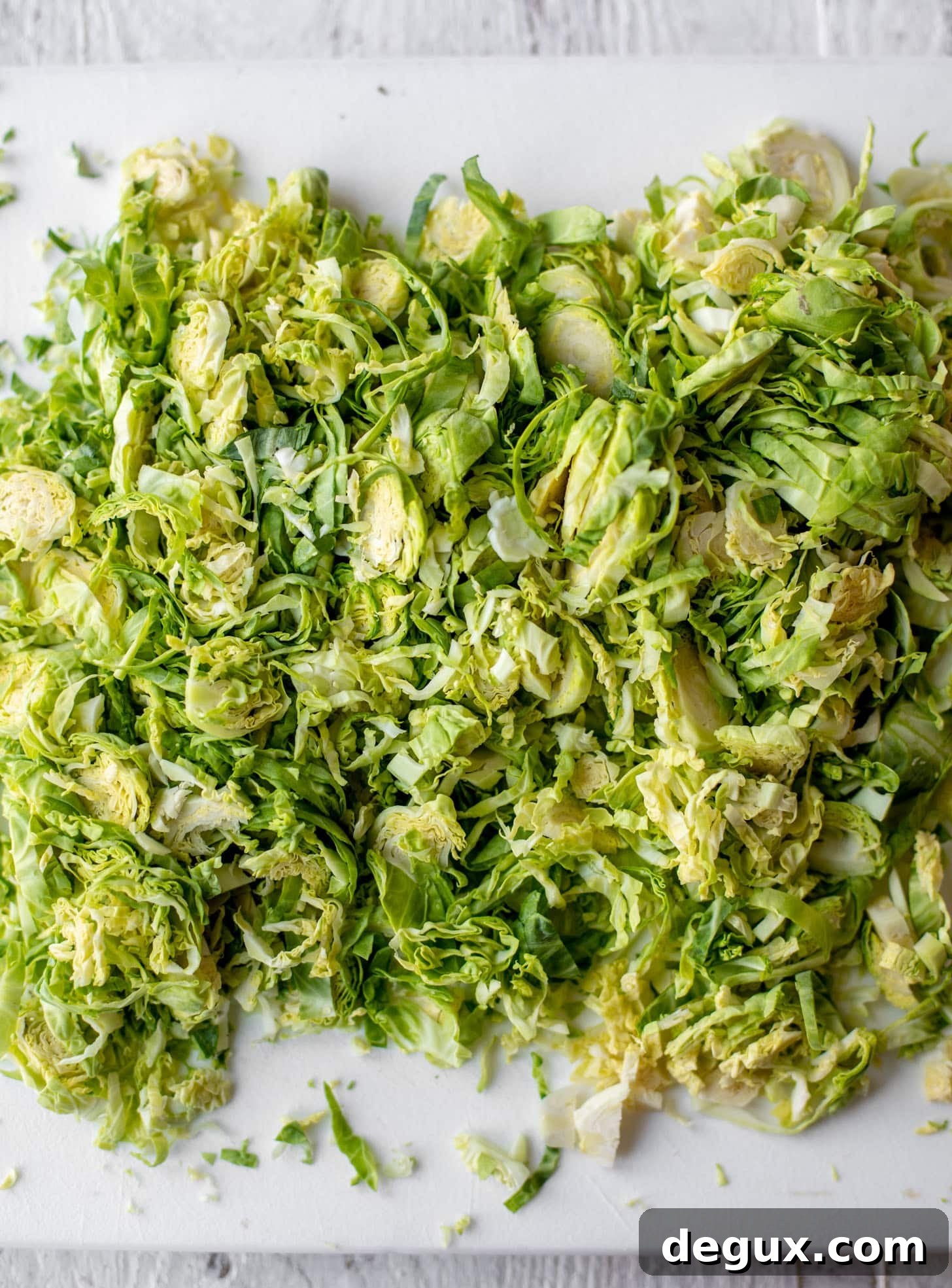 thinly sliced brussels sprouts