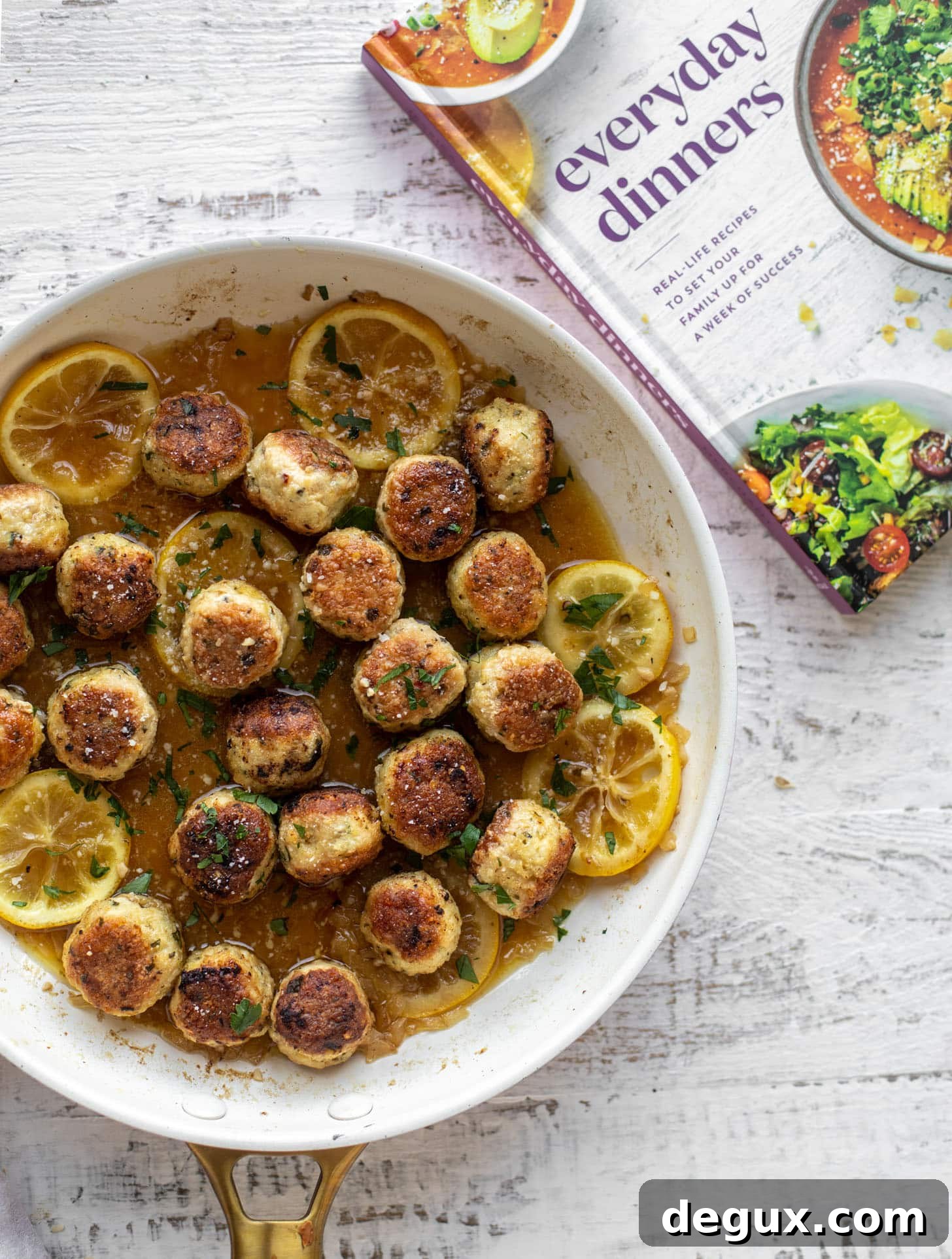 Chicken Romano Meatballs Recipe — Weeknight Dinner Sneak Peek 8 chicken romano meatballs
