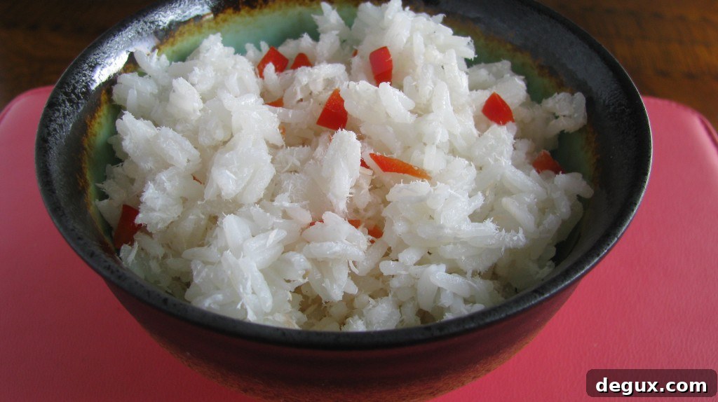 Island Rice plated