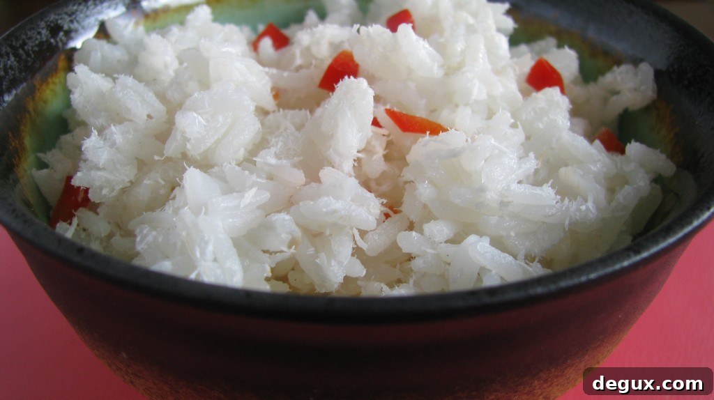 Island Rice close-up