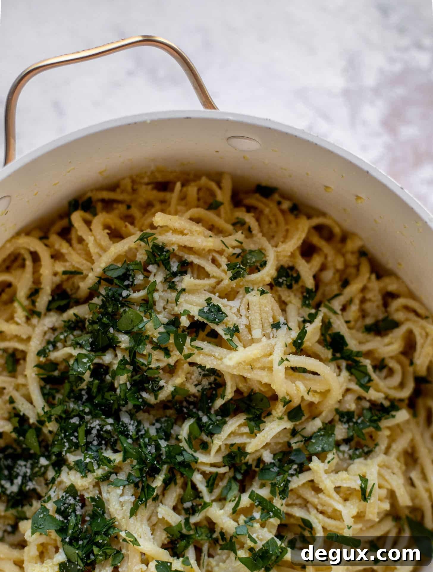 weeknight pasta with artichoke sauce