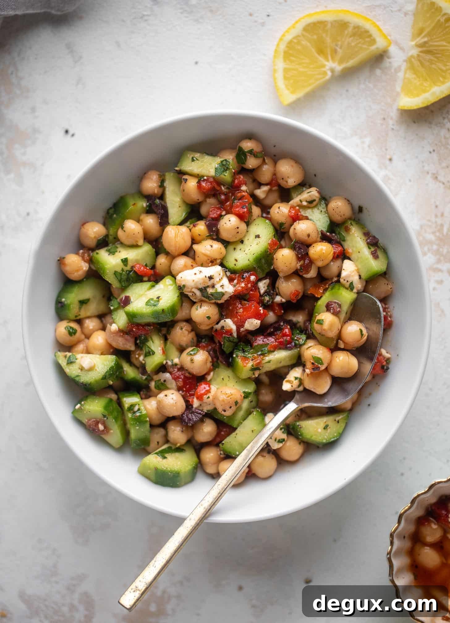 Make-Ahead Mediterranean Marinated Chickpea Salad 2 make ahead marinated mediterranean chickpeas