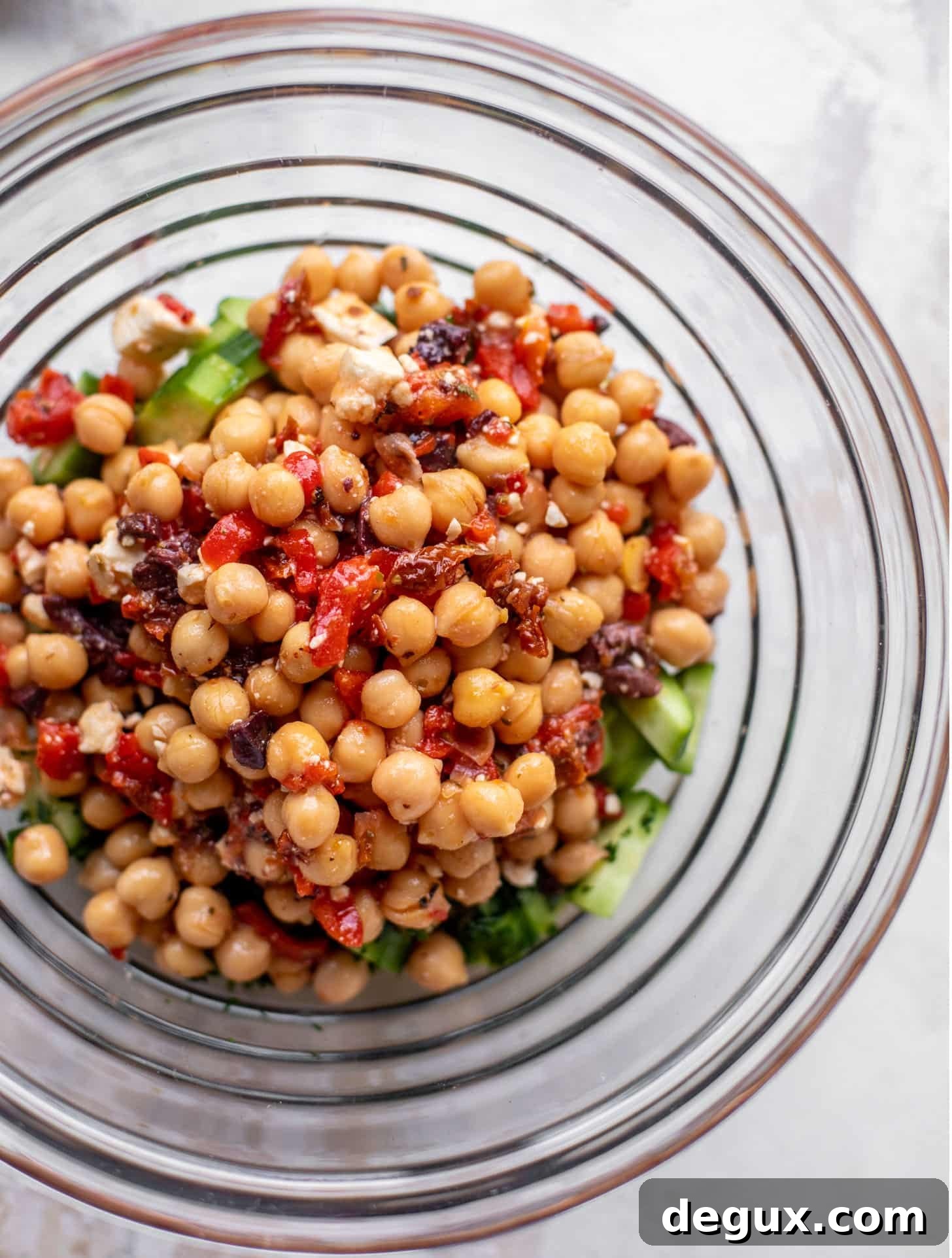 Make-Ahead Mediterranean Marinated Chickpea Salad 6 make ahead marinated mediterranean chickpeas with cucumbers