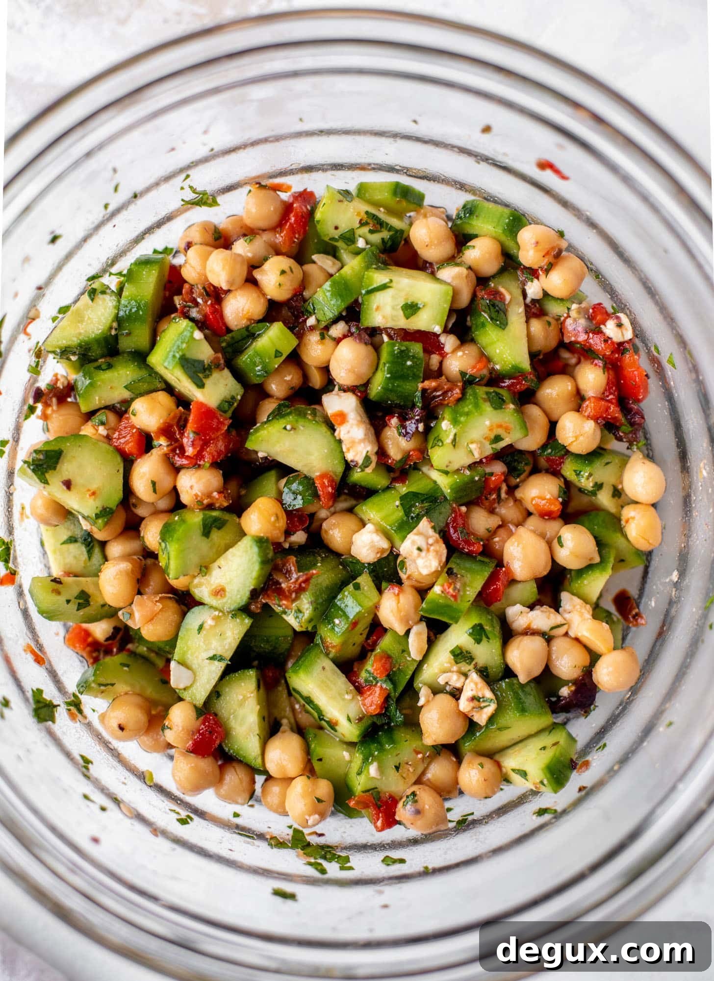 Make-Ahead Mediterranean Marinated Chickpea Salad 7 make ahead marinated mediterranean chickpeas with cucumbers and herbs