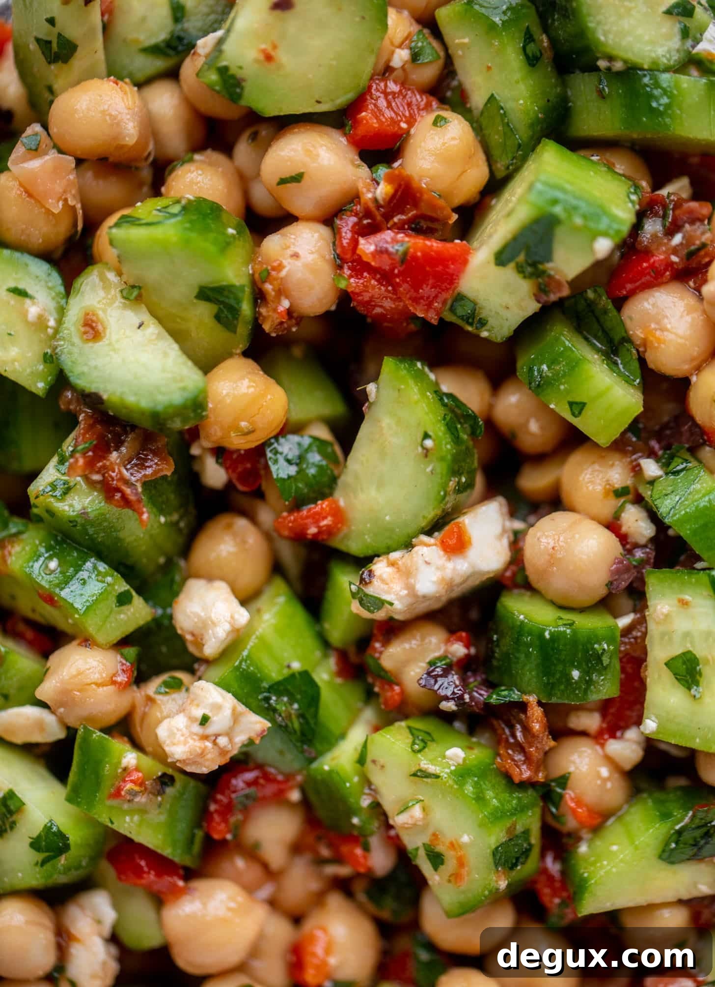 Make-Ahead Mediterranean Marinated Chickpea Salad 8 make ahead marinated mediterranean chickpeas with cucumbers and herbs