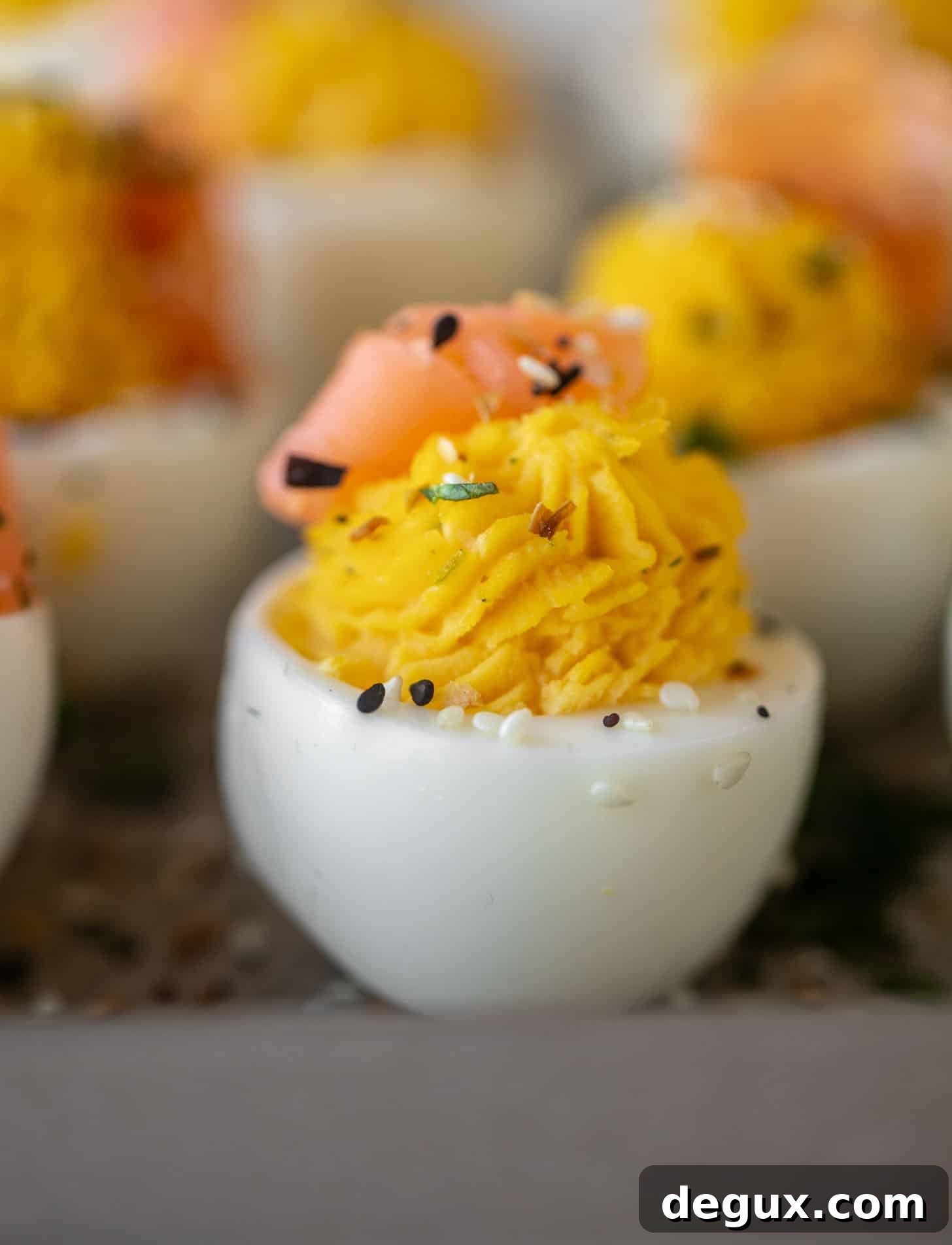 Smoked Salmon Deviled Eggs with Dill and Capers 5 everything smoked salmon deviled eggs