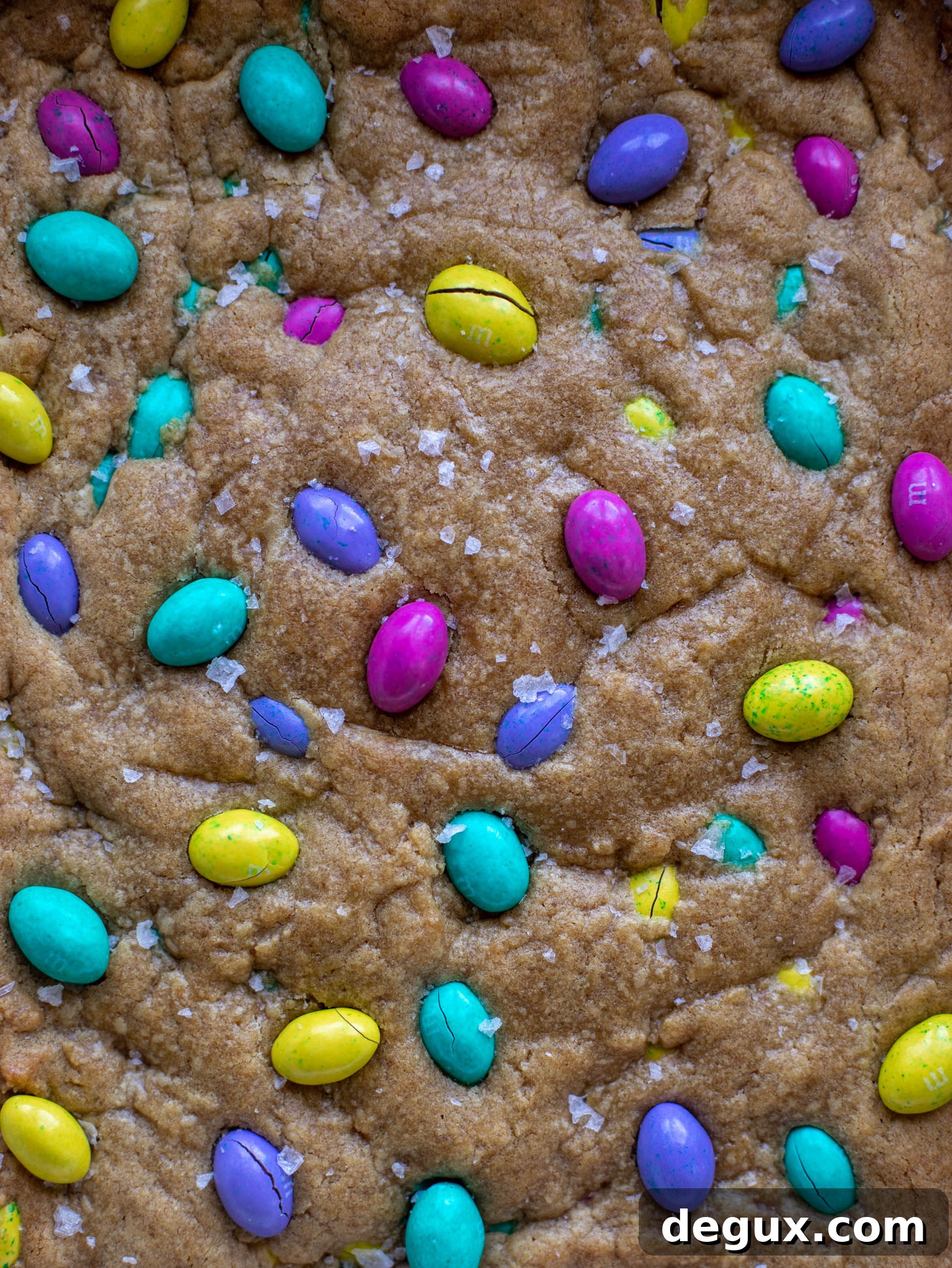 salted brown butter peanut butter m&m cookie bars