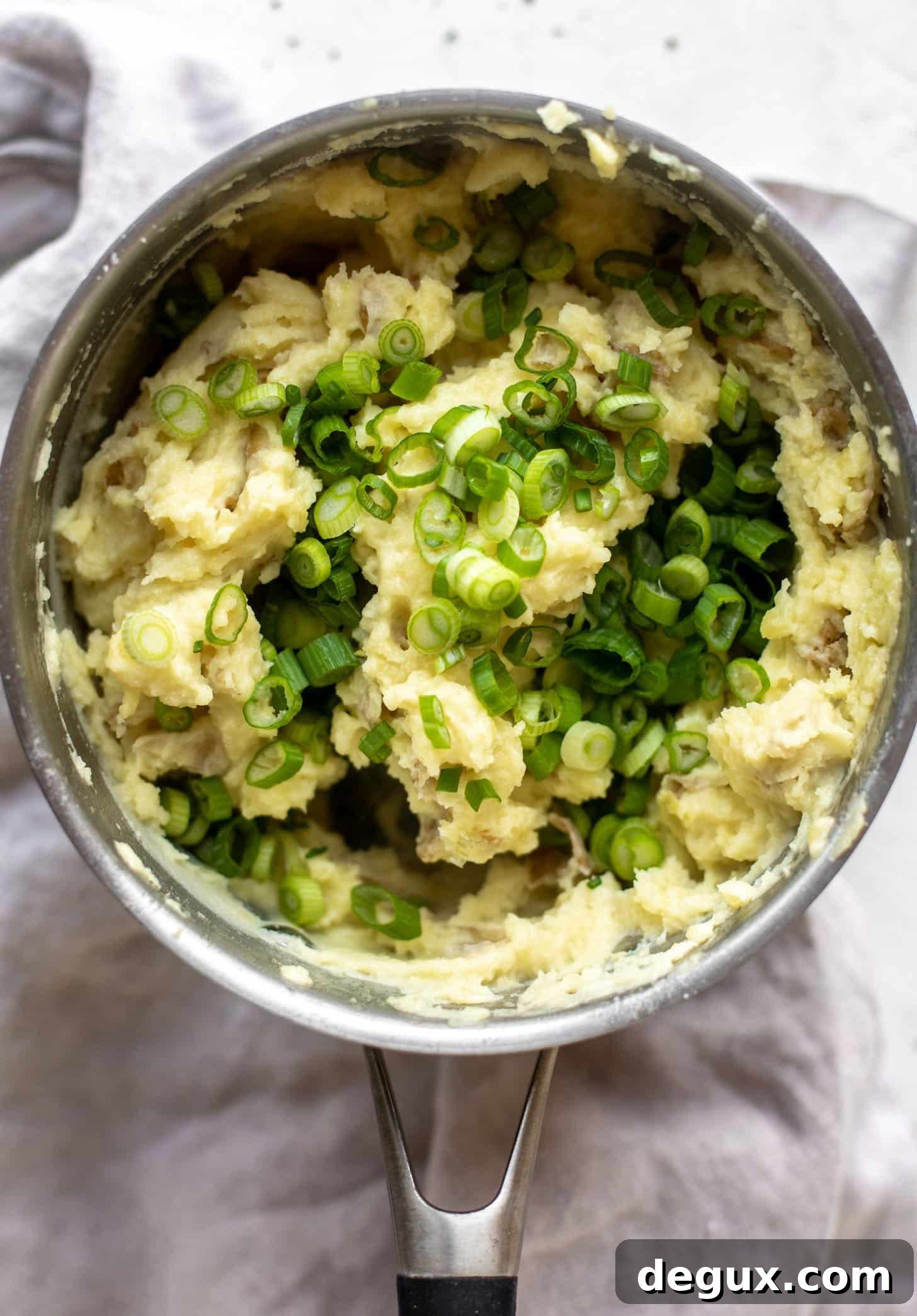 scallion smashed potatoes