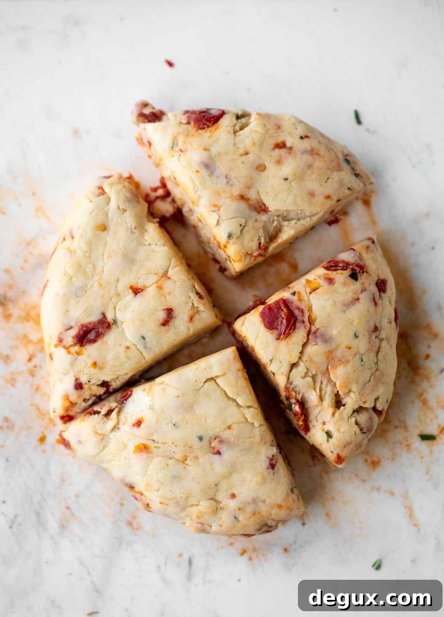 sun dried tomato scone dough