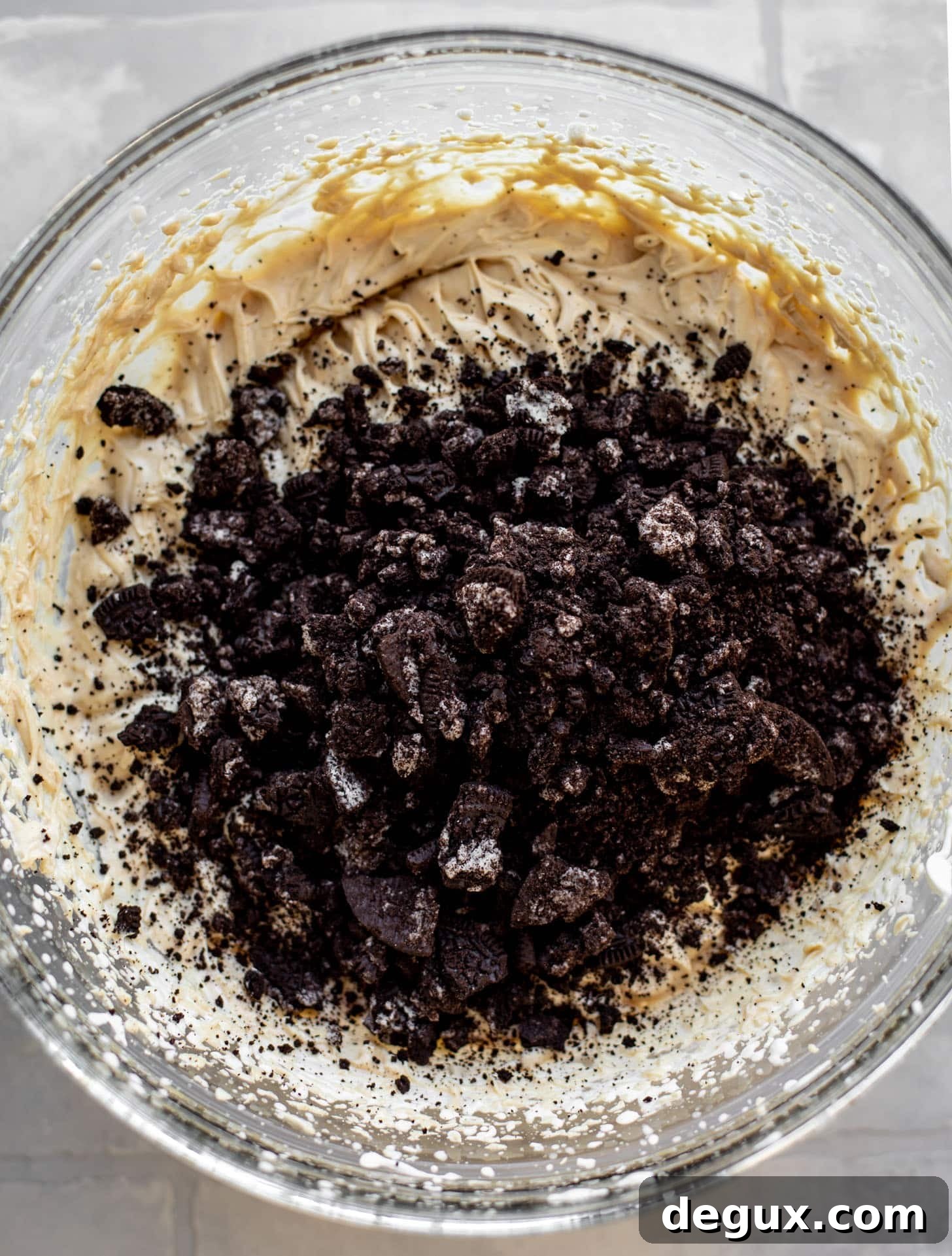 oreos in ice peanut butter ice cream base