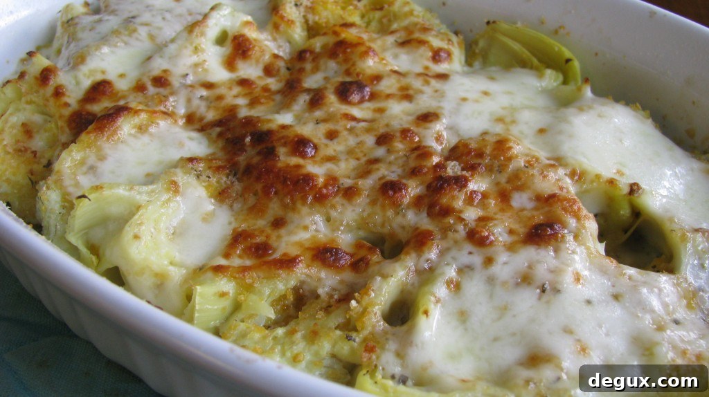 Artichokes with crispy topping