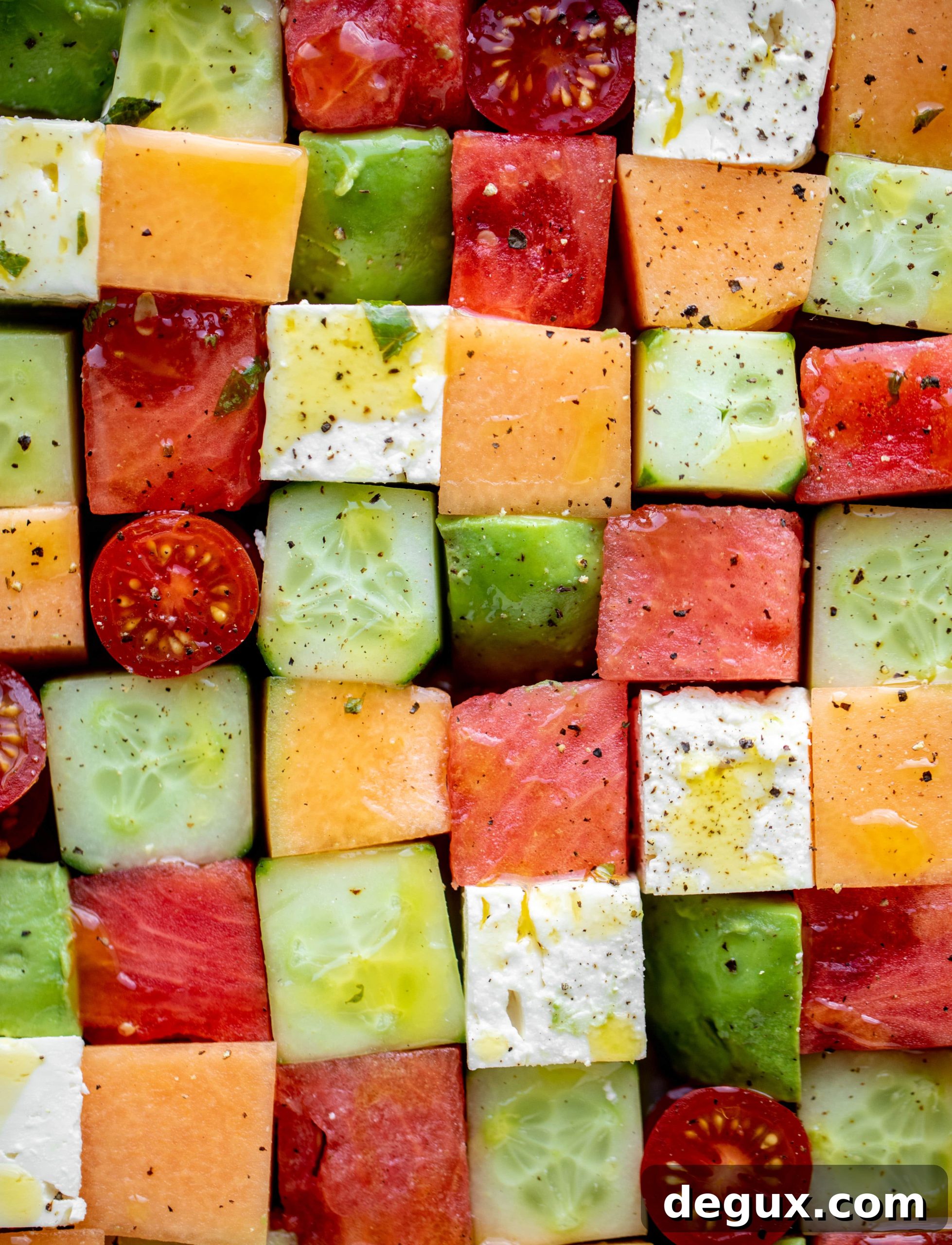melon mosaic salad