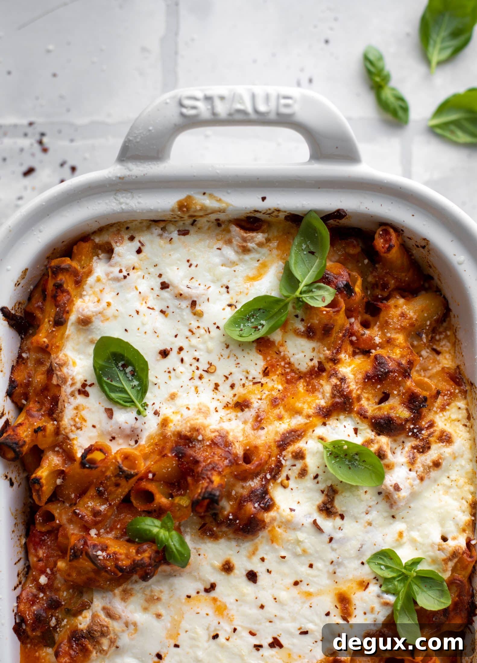 burrata baked ziti from everyday dinners