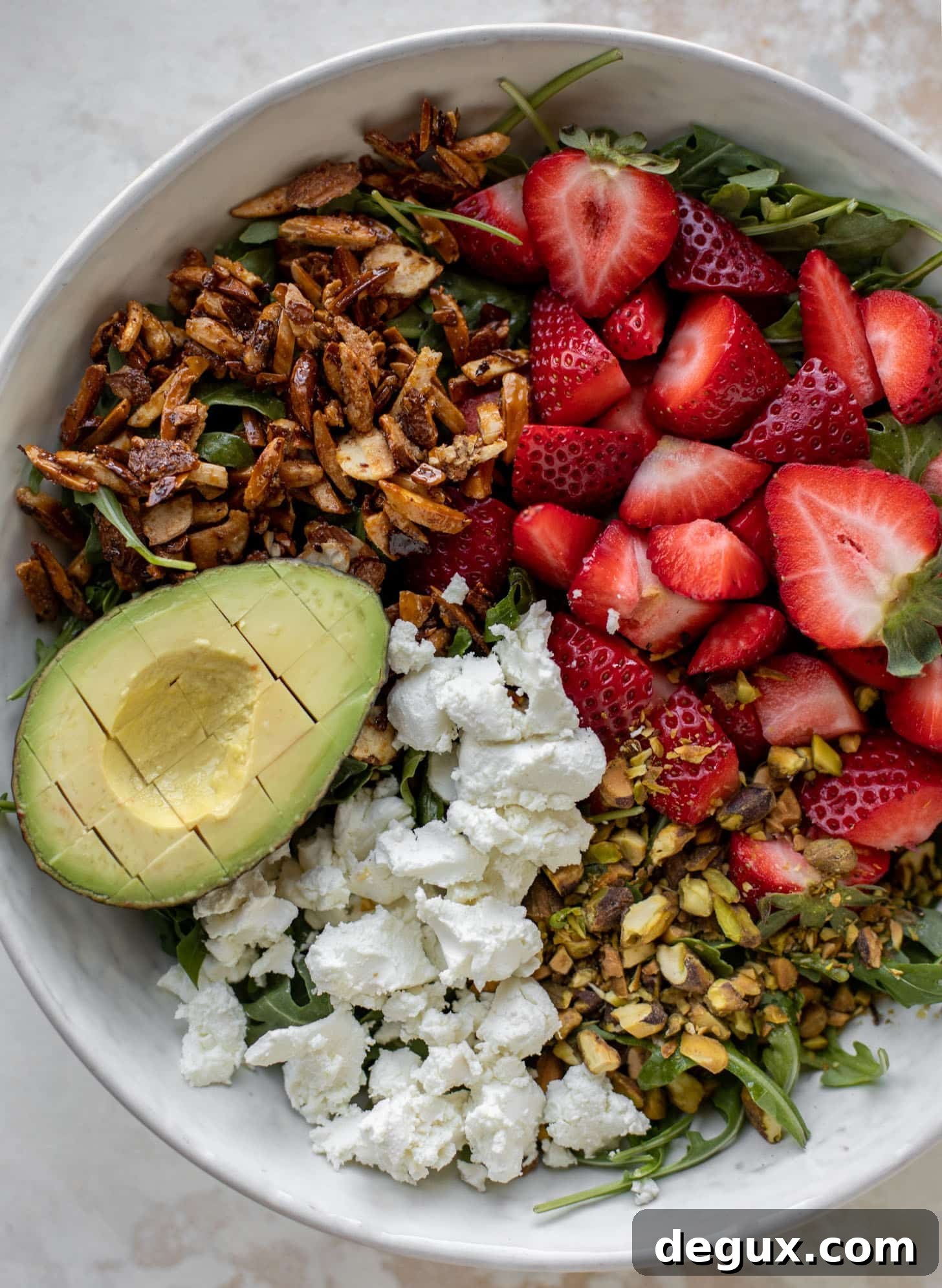 Strawberry Crunch Salad with Champagne Vinaigrette Recipe 4 strawberry crunch salad