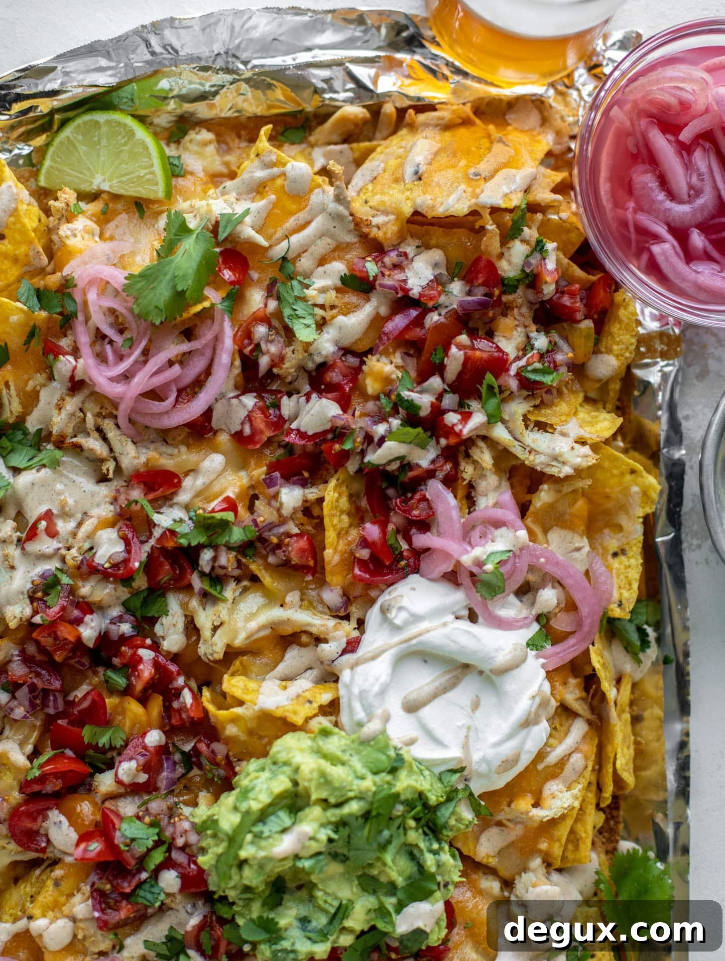 smoky grilled chicken nachos