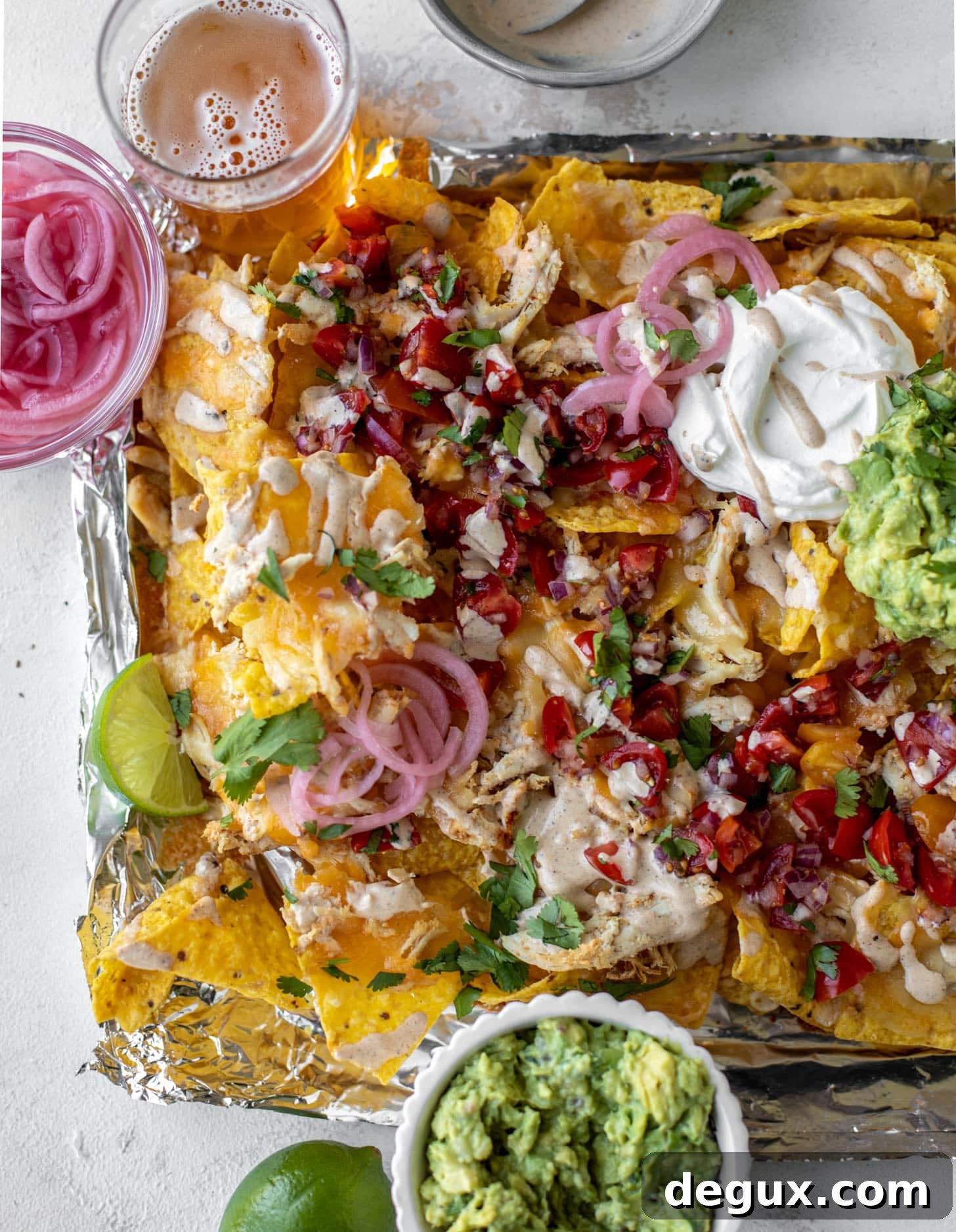 smoky grilled chicken nachos