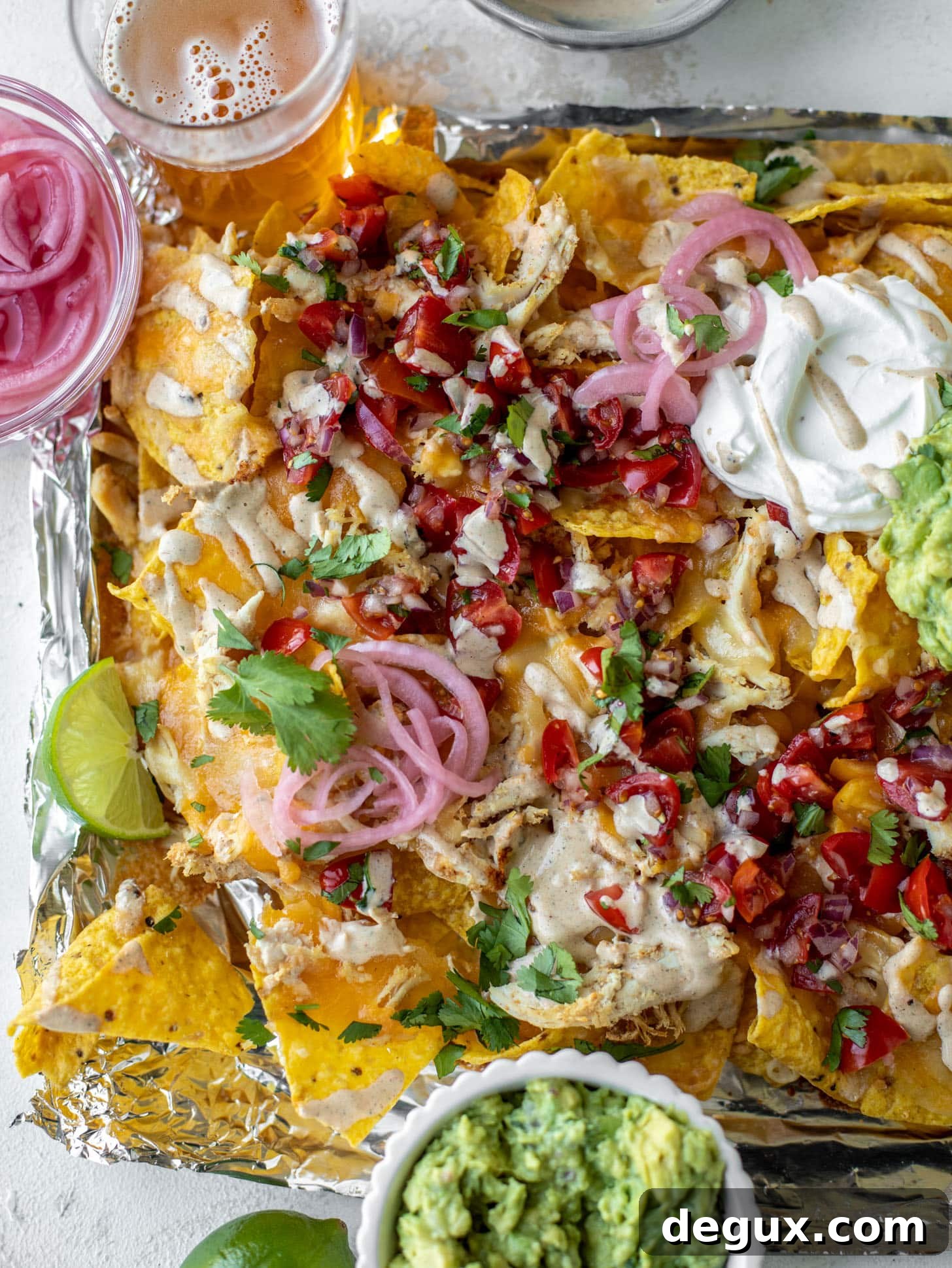 smoky grilled chicken nachos