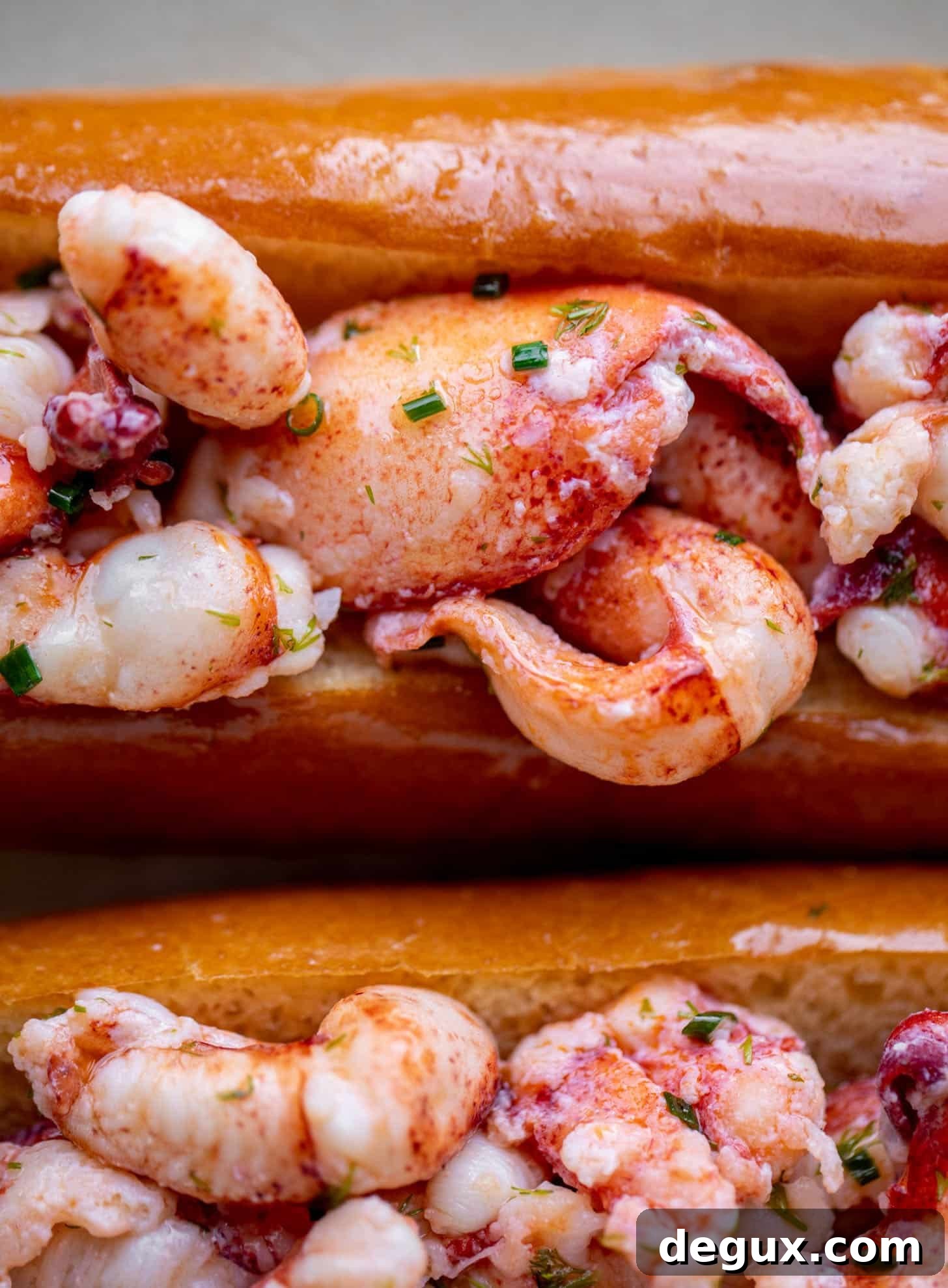 warm and buttery lobster rolls