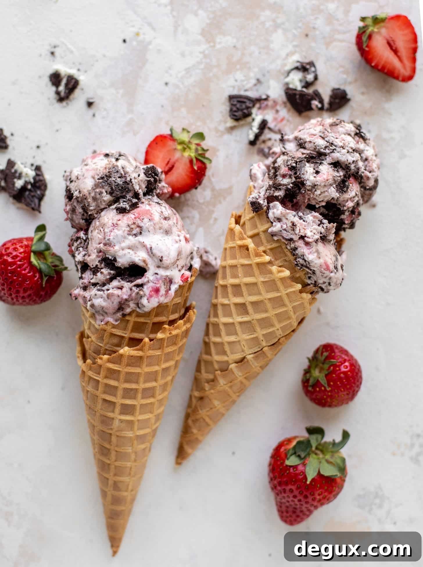 No-Churn Strawberry Oreo Ice Cream Recipe You’ll Love 13 no churn strawberry oreo ice cream