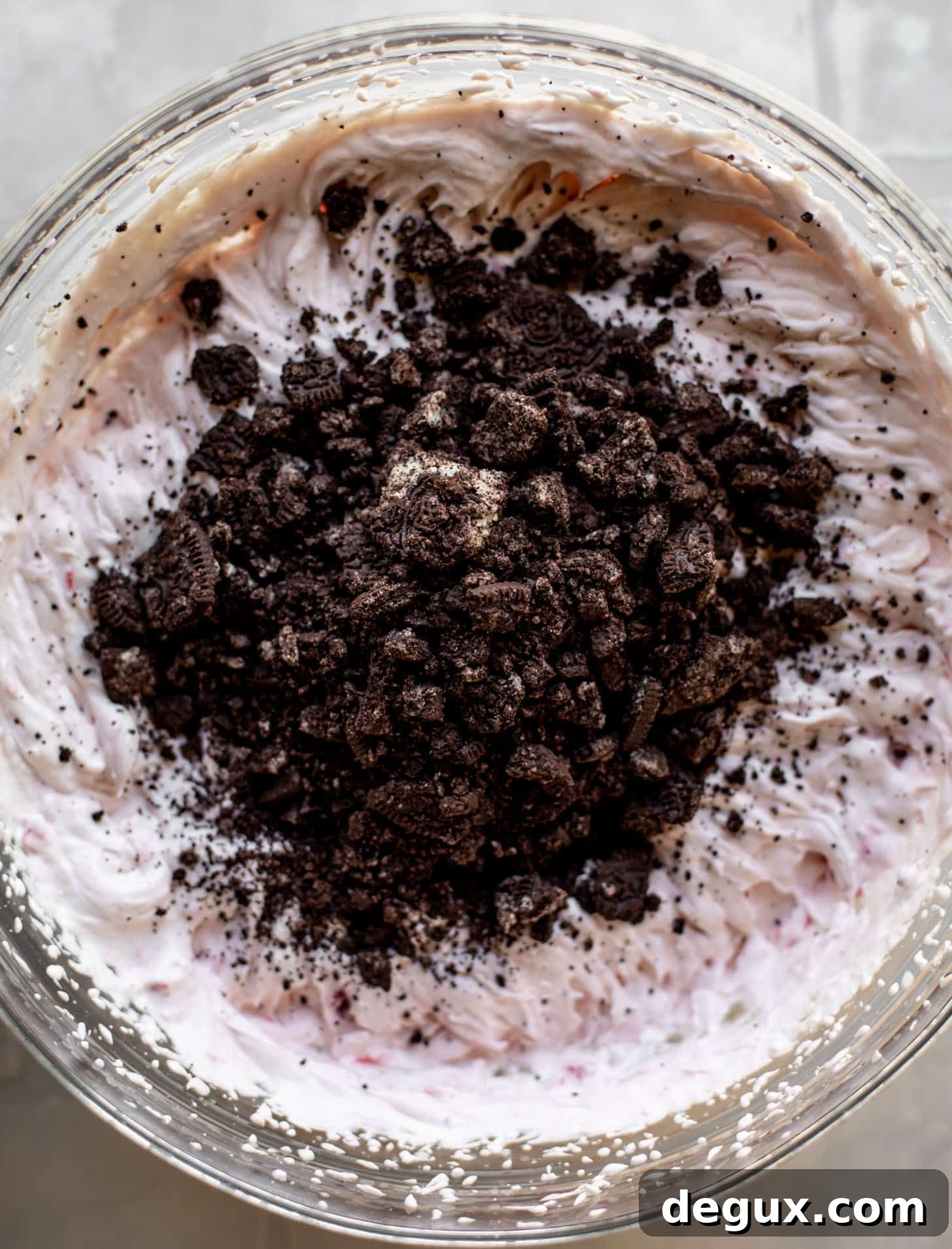 No-Churn Strawberry Oreo Ice Cream Recipe You’ll Love 6 whipped no churn ice cream with crushed oreos