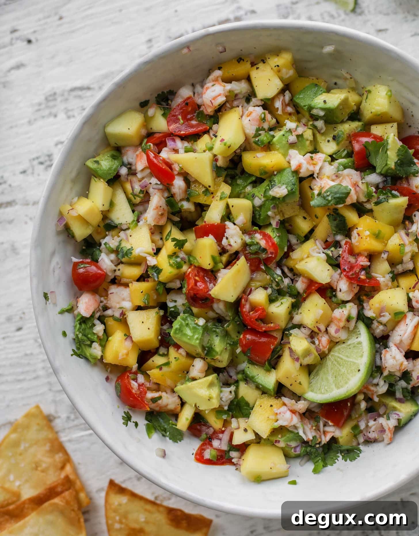mango avocado shrimp salsa