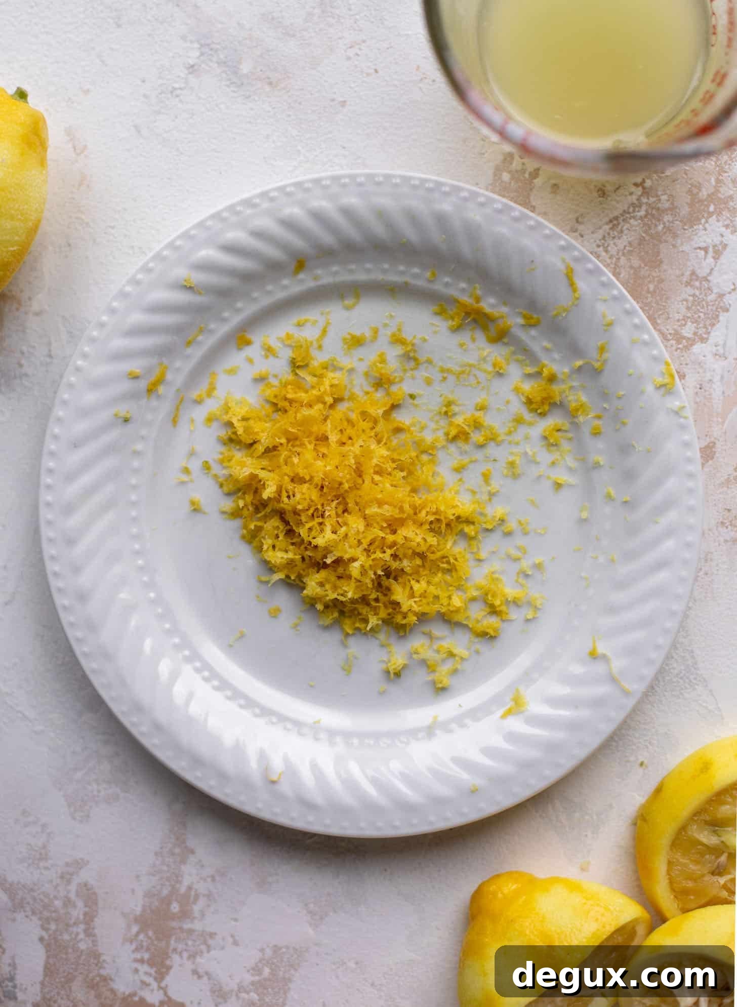 fresh lemon zest