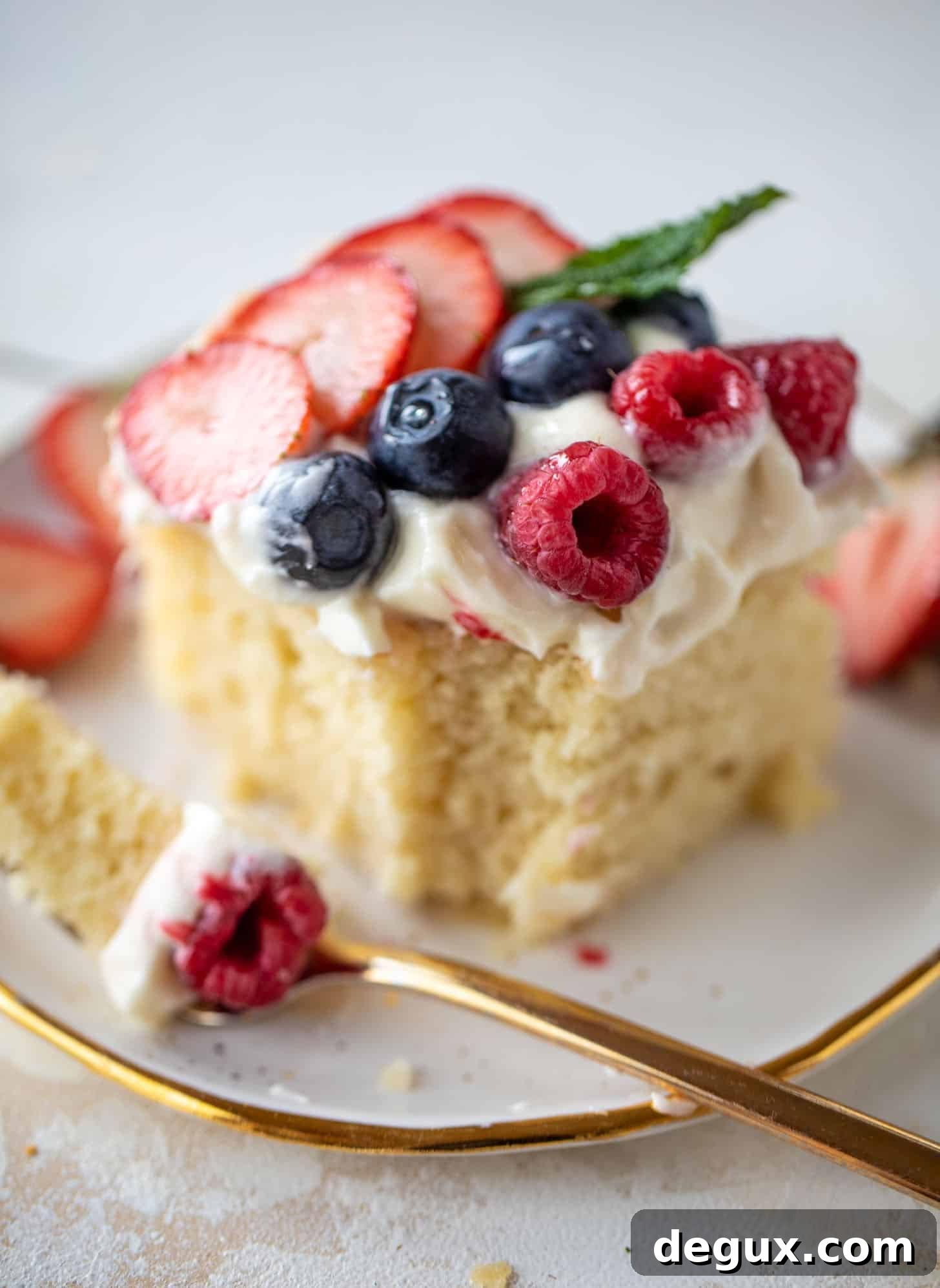 Triple Berry Vanilla Sheet Cake with Cream Cheese Frosting 13 triple berry sheet cake with cream cheese frosting