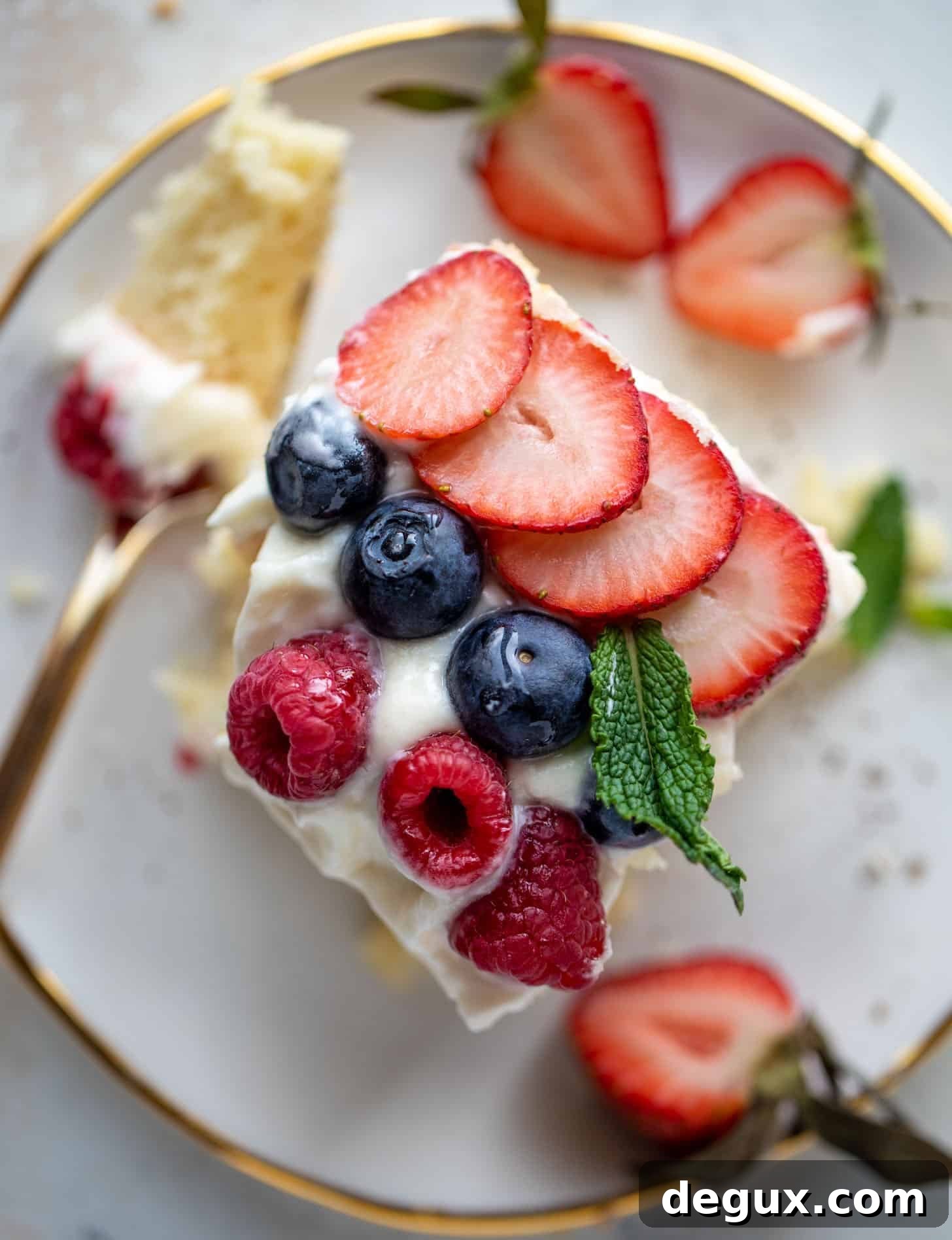 Triple Berry Vanilla Sheet Cake with Cream Cheese Frosting 9 triple berry sheet cake with cream cheese frosting