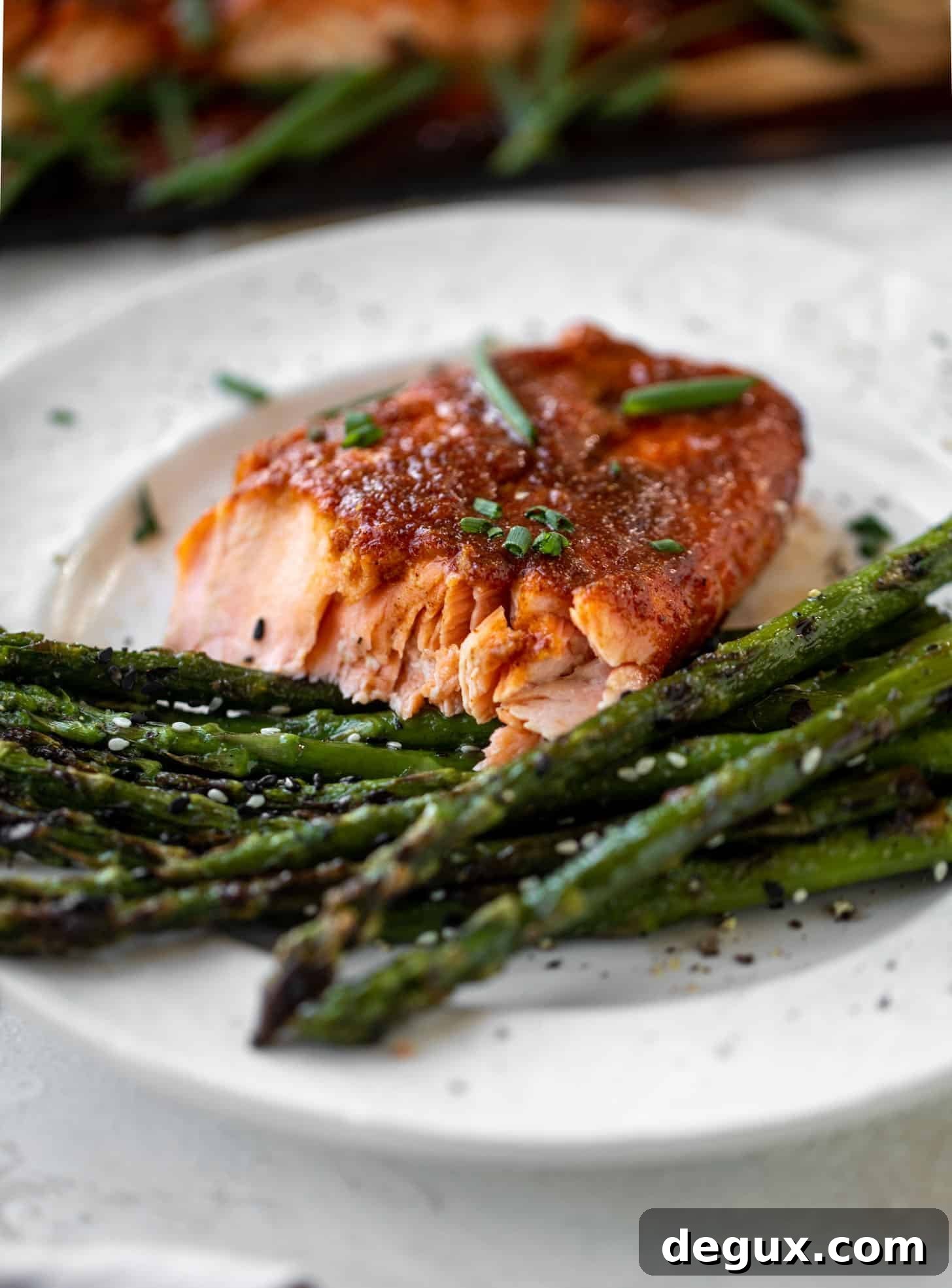 Smoky Cedar-Plank Salmon with Sesame Asparagus Recipe 12 smoky cedar plank salmon with sesame asparagus