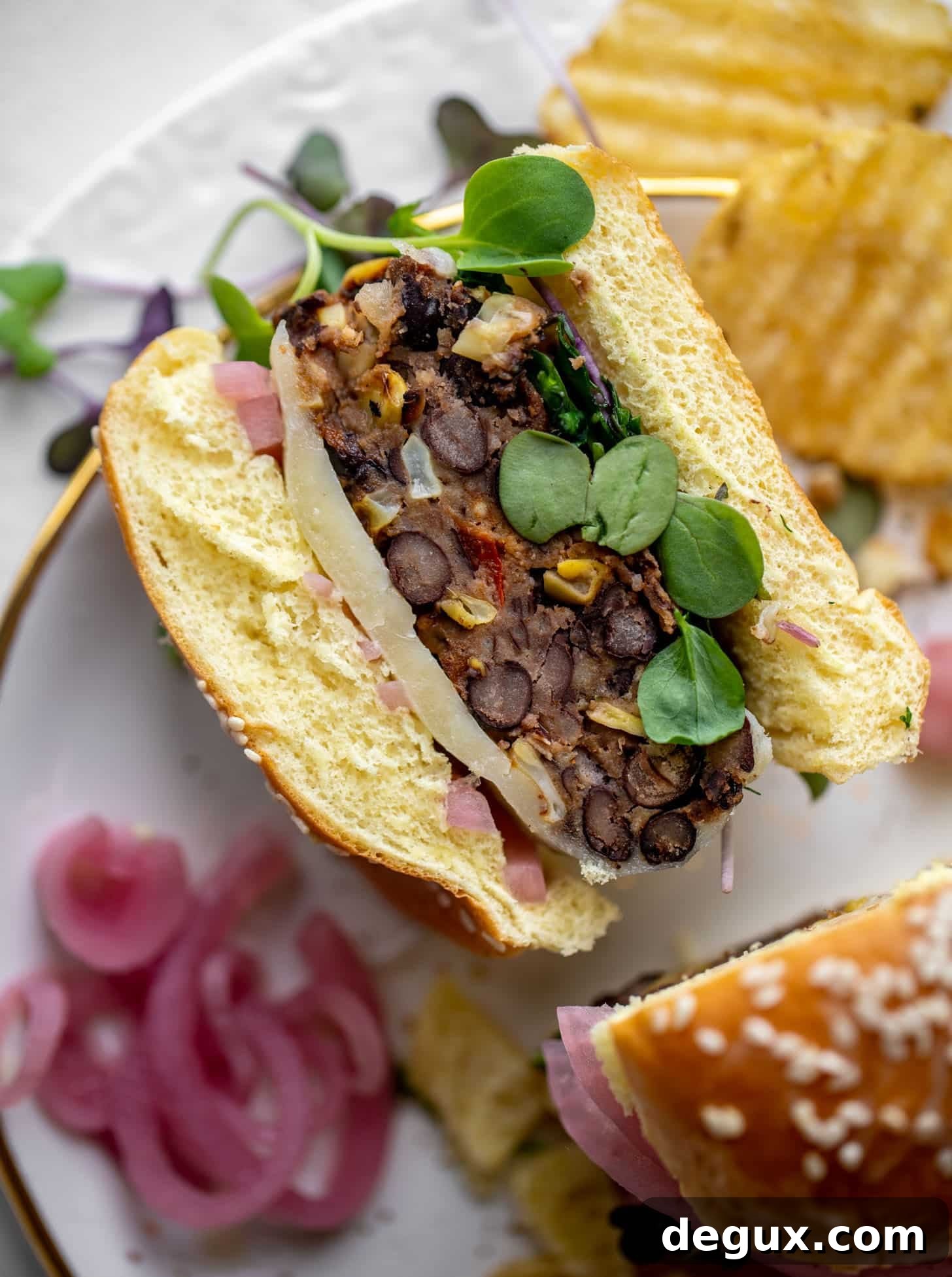 roasted corn black bean burgers