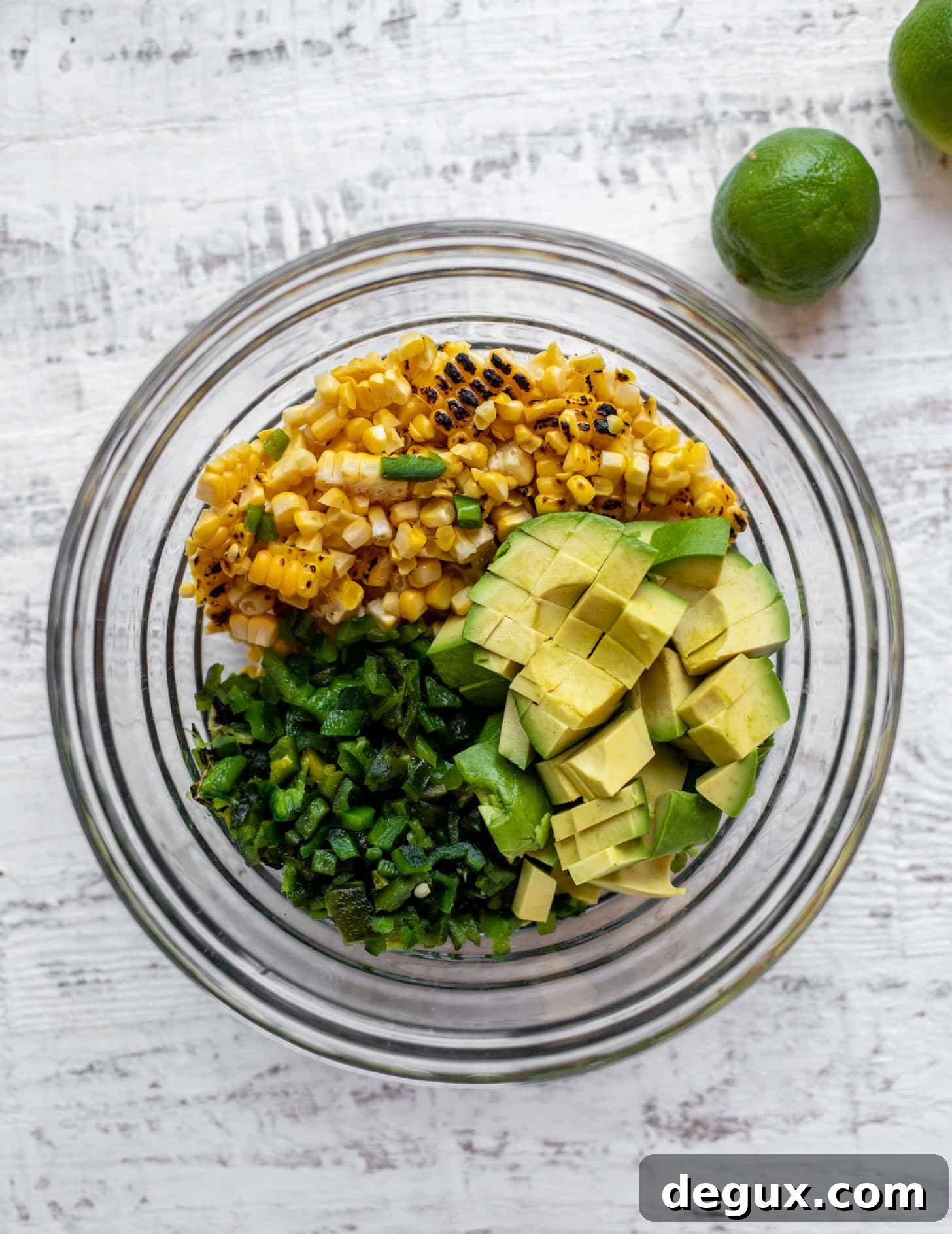 Summer Salmon Tacos with Grilled Corn & Charred Poblano Peppers 5 grilled corn poblano avocado salsa