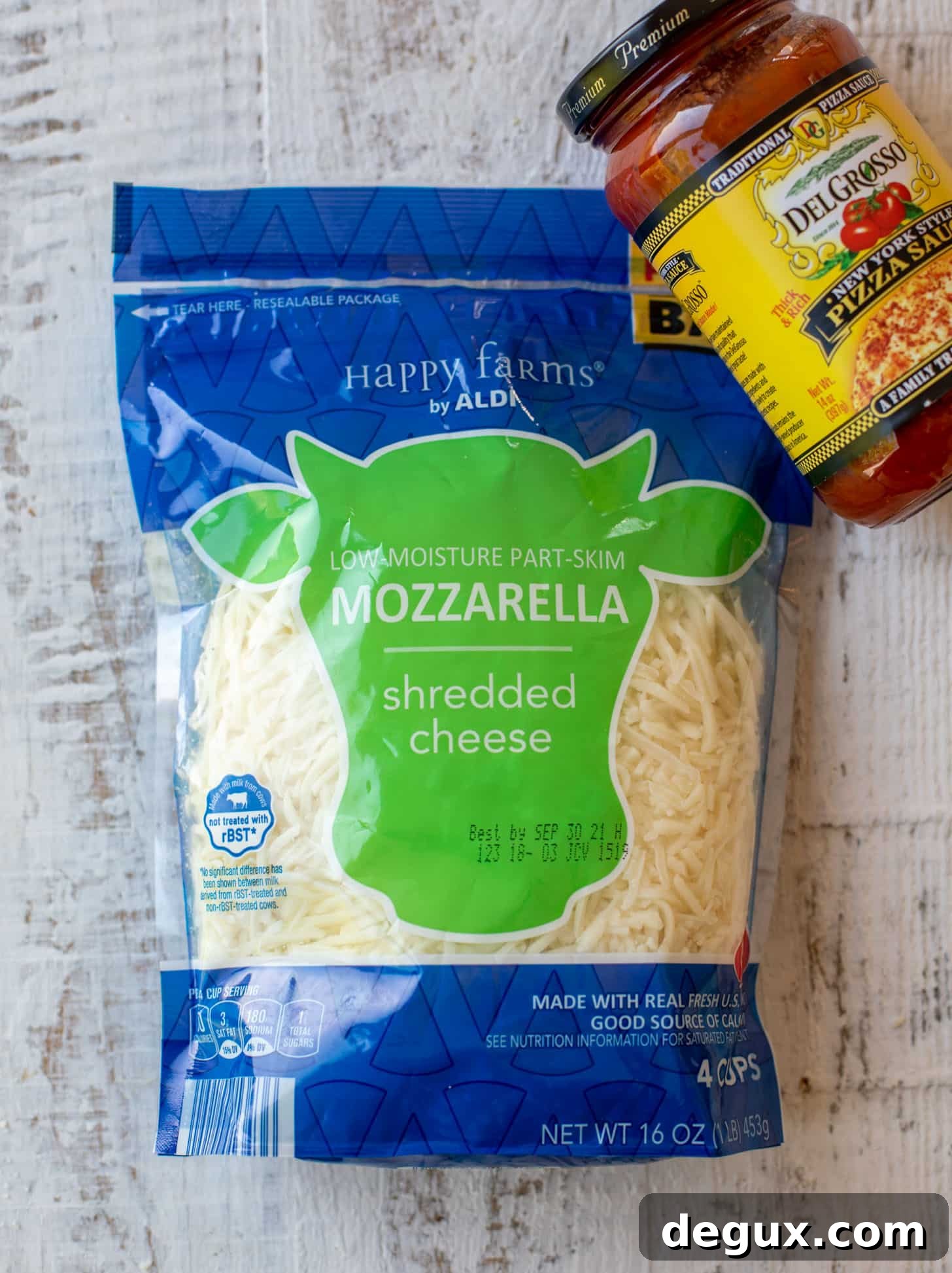 ALDI cheese and sauce