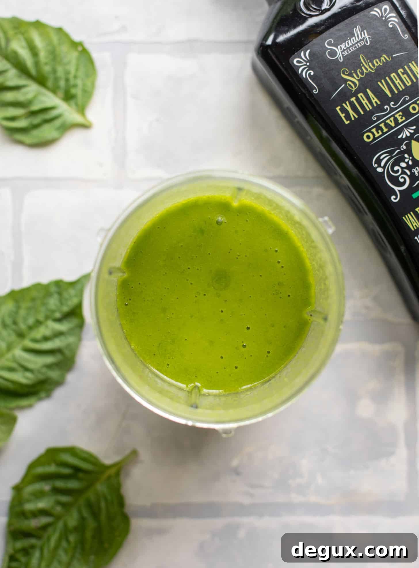 basil vinaigrette