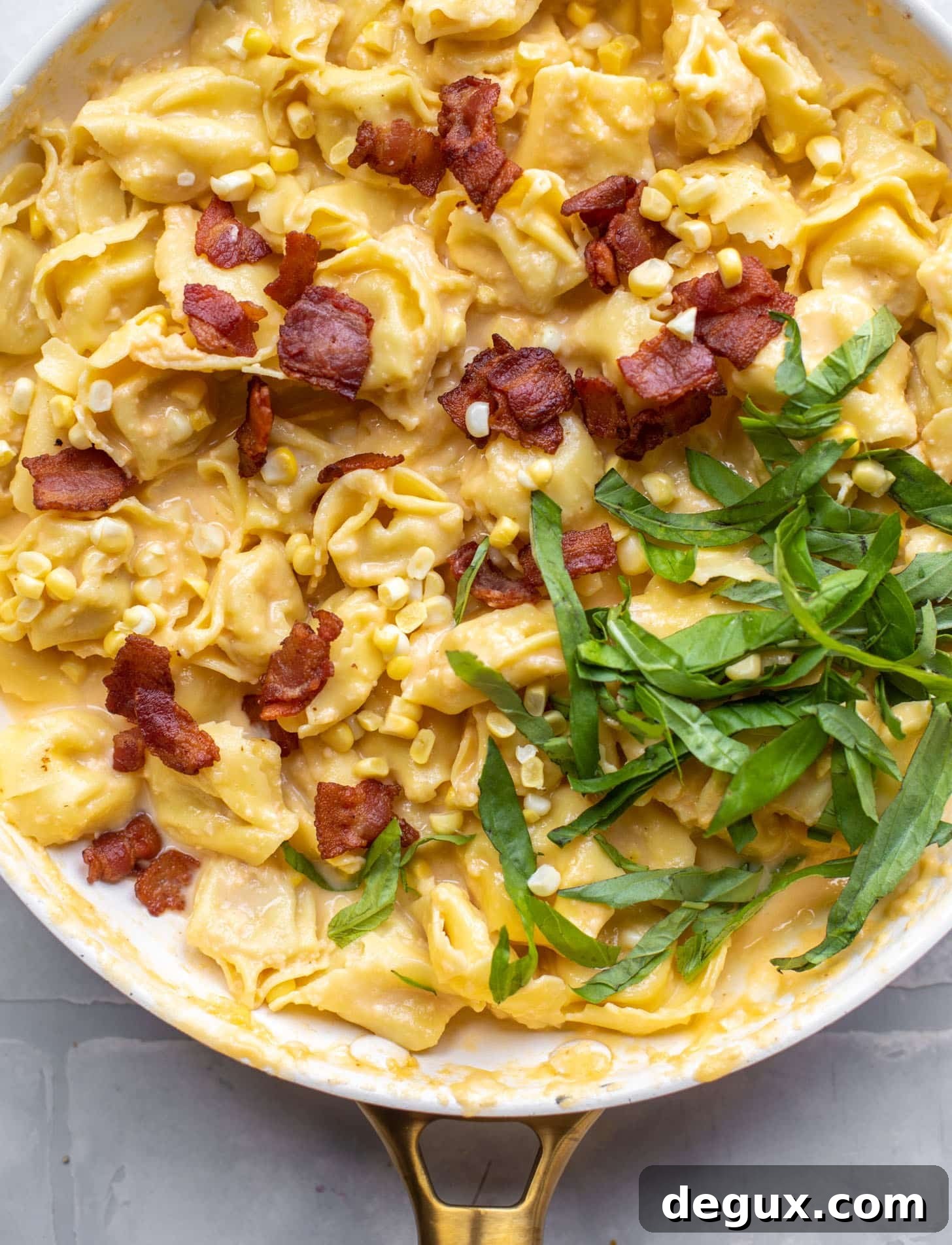 summer tortellini carbonara
