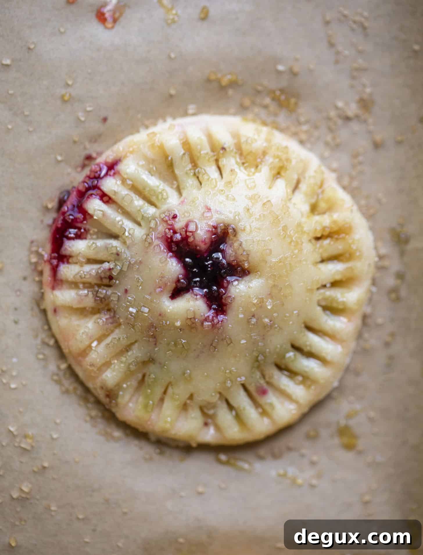 pie dough with berry filling