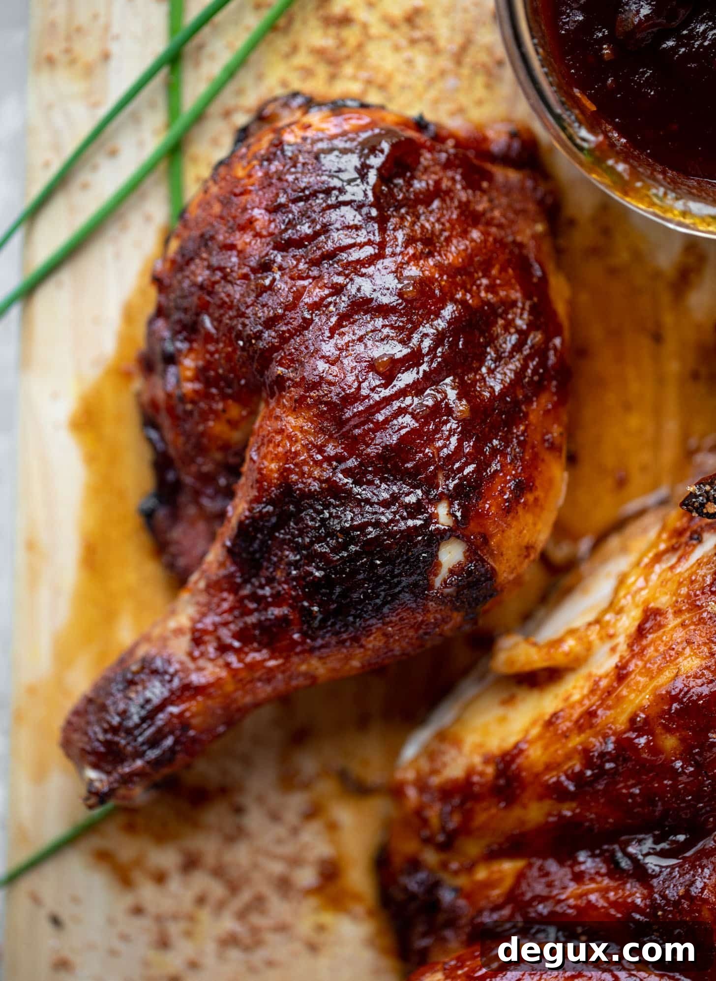 Spatchcock Grilled Chicken with Cola BBQ Glaze 9 grilled spatchcock chicken with cola bbq sauce