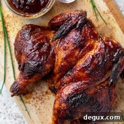 Spatchcock Grilled Chicken with Cola BBQ Glaze 10 img 73978 9