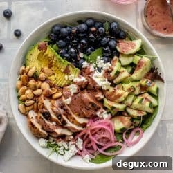 Grilled Chicken and Blueberry Salad with Herb-Sugared Marcona Almonds 10 img 74087 9