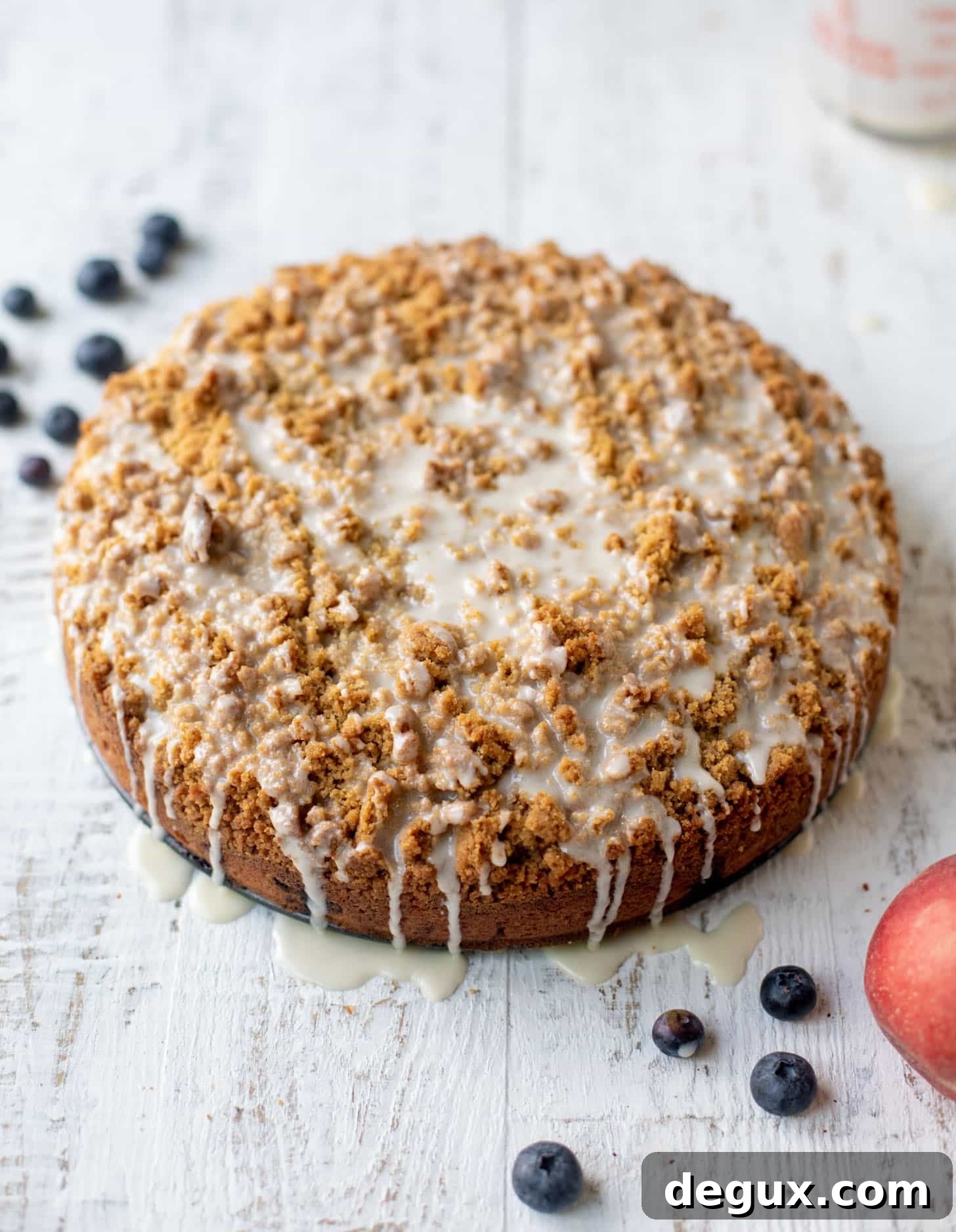 Blueberry Peach Coffee Cake Recipe for Summer Brunch 6 blueberry peach coffee cake