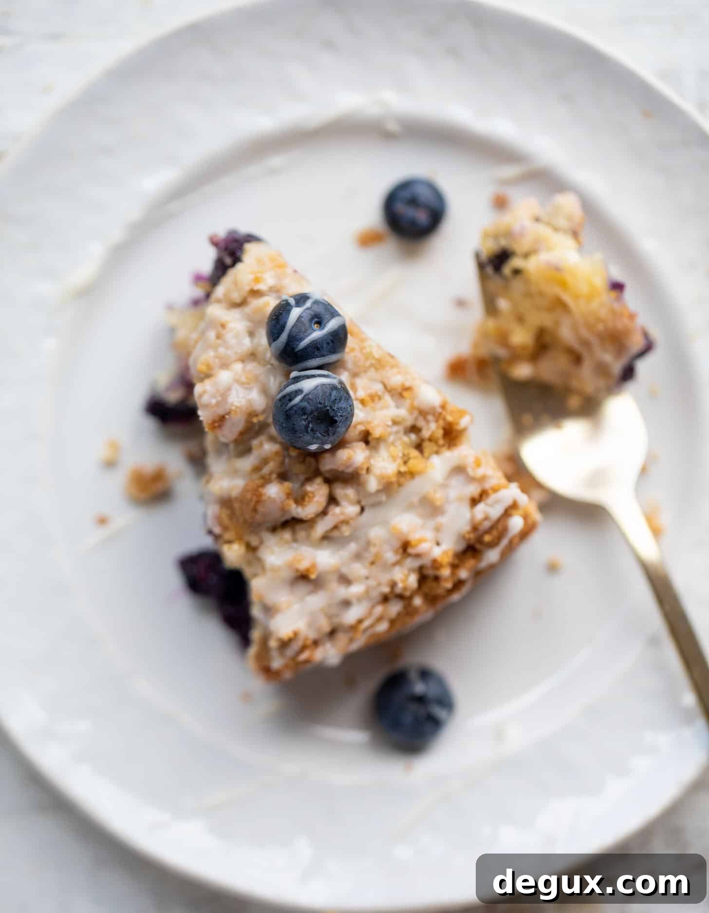 Blueberry Peach Coffee Cake Recipe for Summer Brunch 9 blueberry peach coffee cake