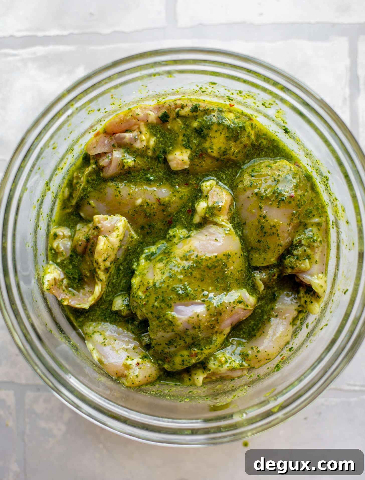 chicken marinated in chimichurri