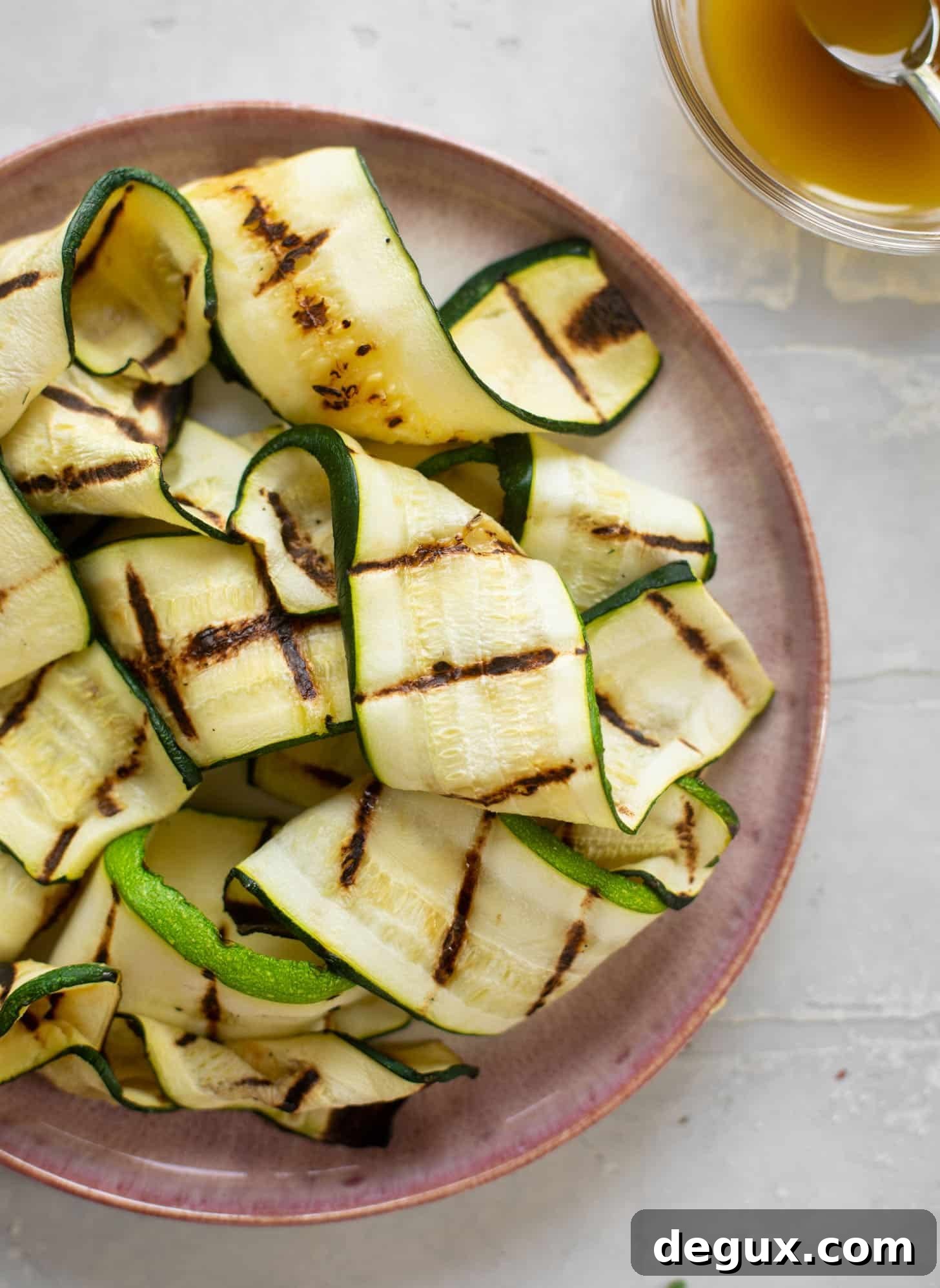 grilled zucchini strips