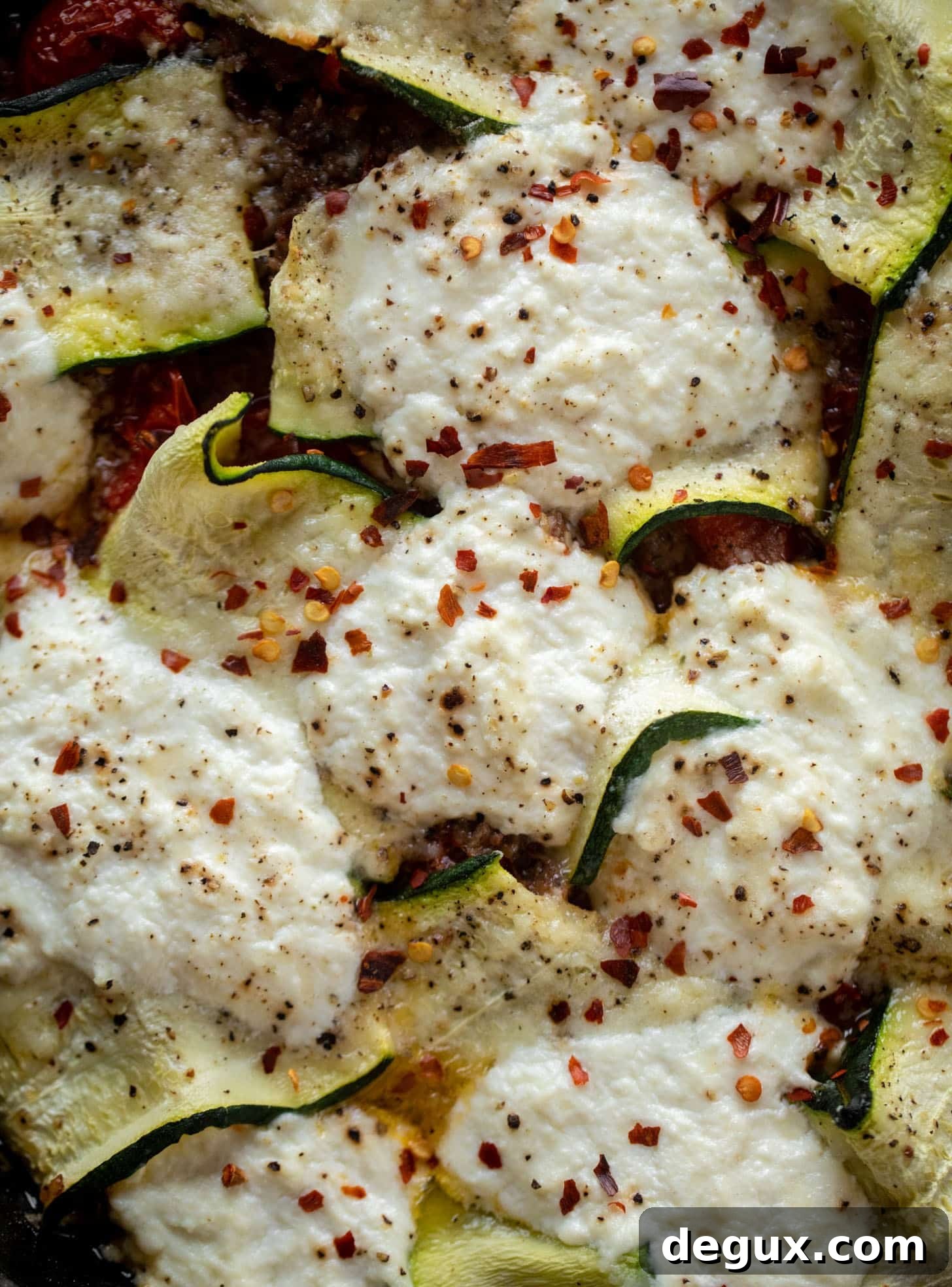Skillet Cherry Tomato and Zucchini Lasagna 8 zucchini skillet lasagna