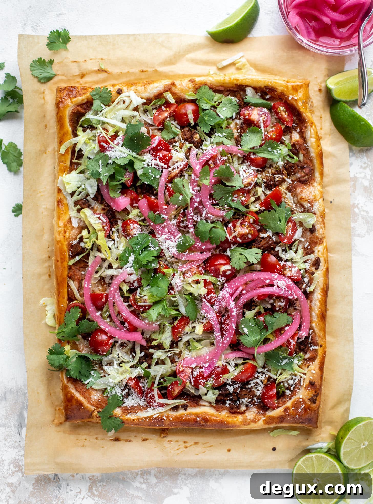 Taco Puff Pastry Pizza Recipe — Crispy Taco-Style Pie 6 taco puff pastry pizza