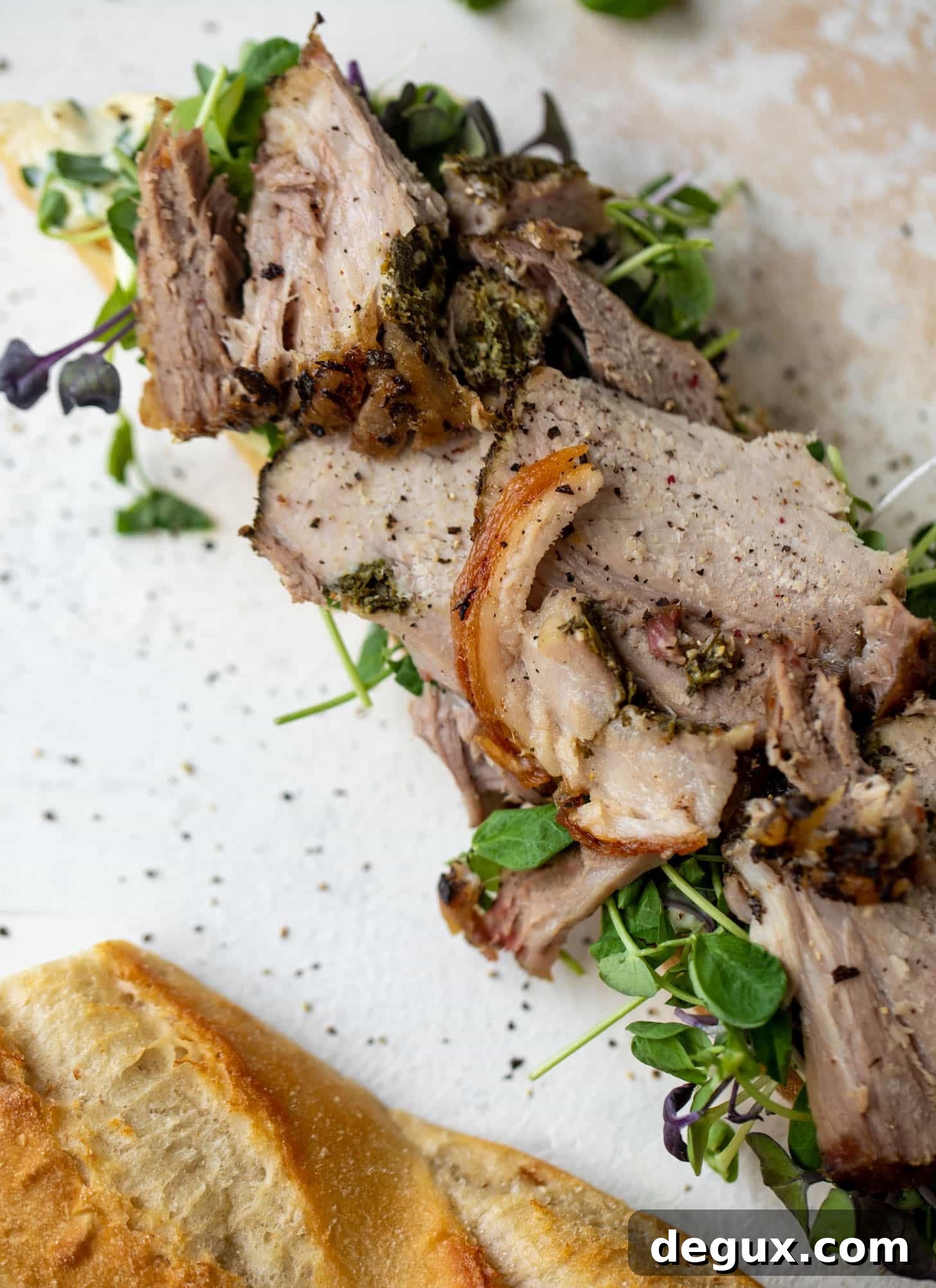 Porchetta Sandwich with Garlic-Herb Mayo Recipe 10 porchetta sandwiches with garlic herb mayo
