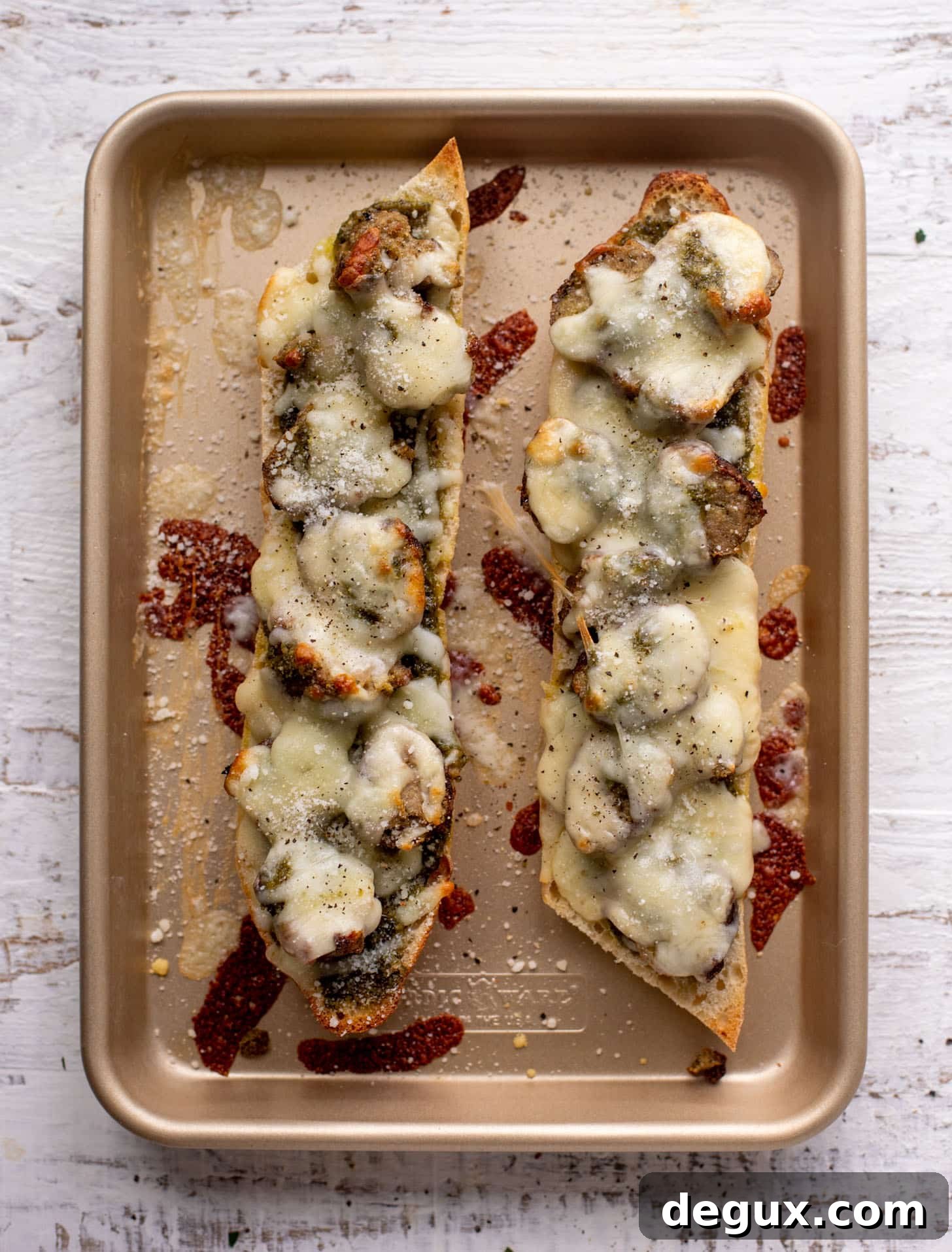 pesto meatball melts