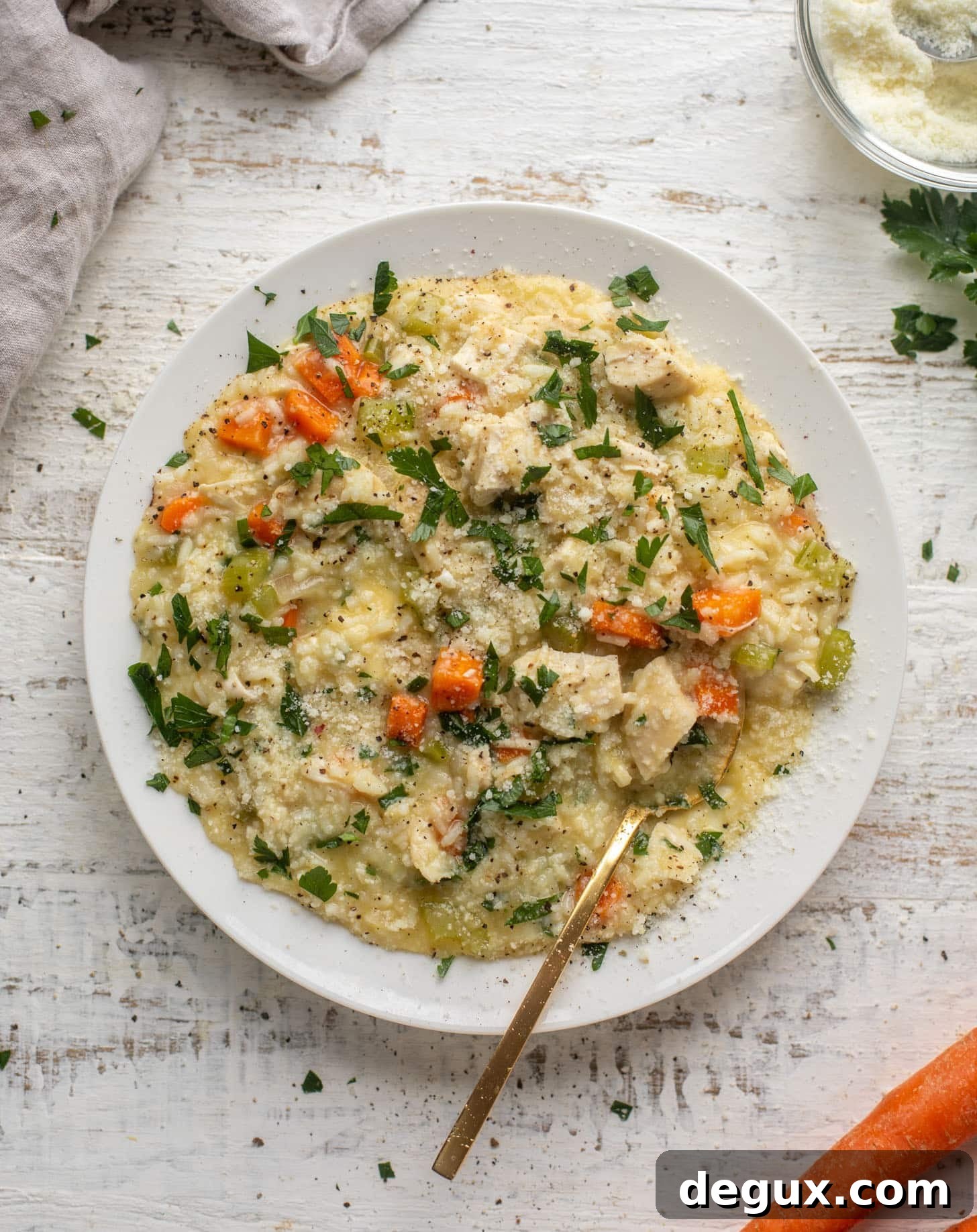Chicken Noodle Soup Risotto Recipe: Creamy Comfort in 30 Minutes 11 chicken soup risotto