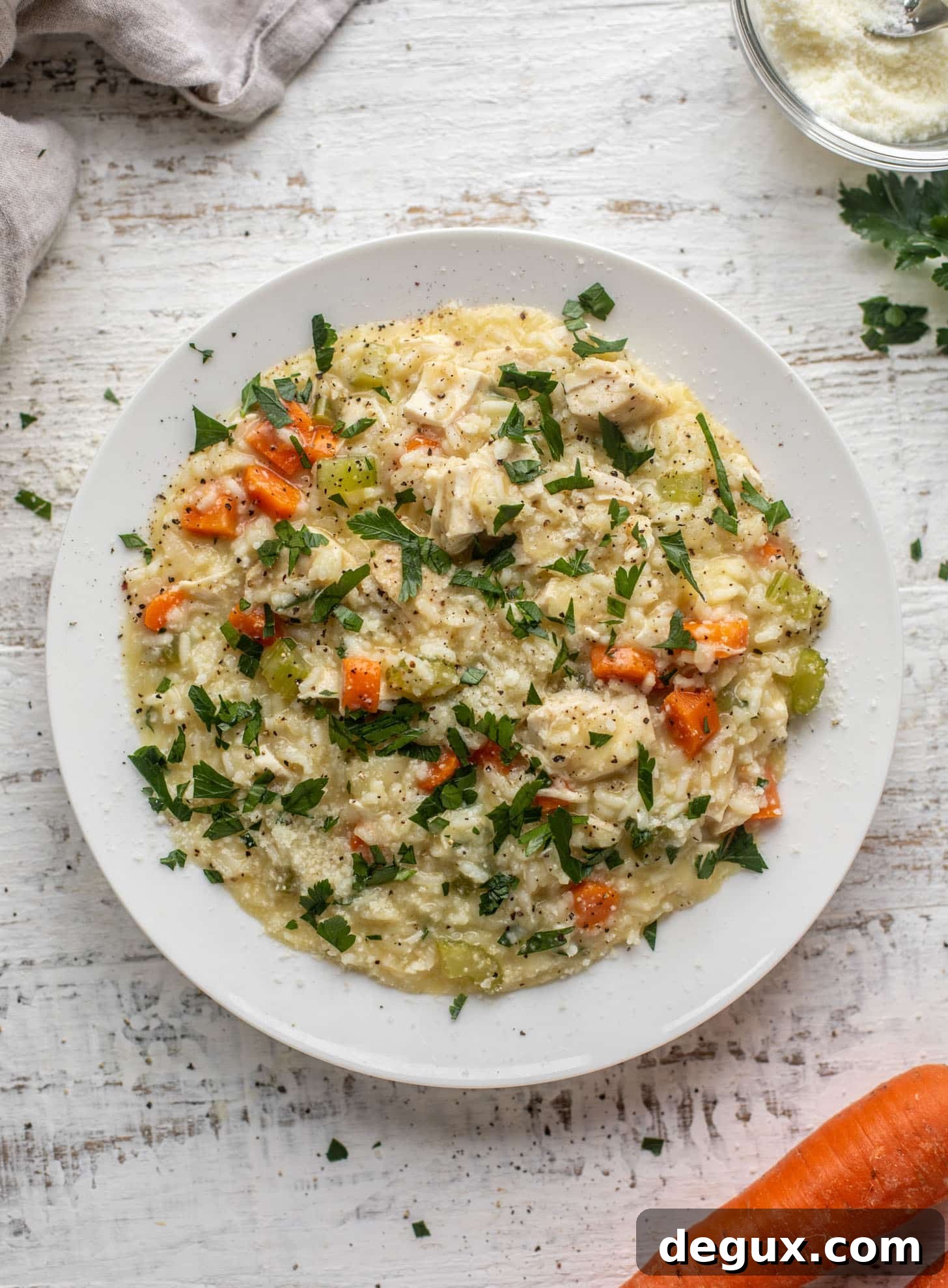 Chicken Noodle Soup Risotto Recipe: Creamy Comfort in 30 Minutes 6 chicken soup risotto
